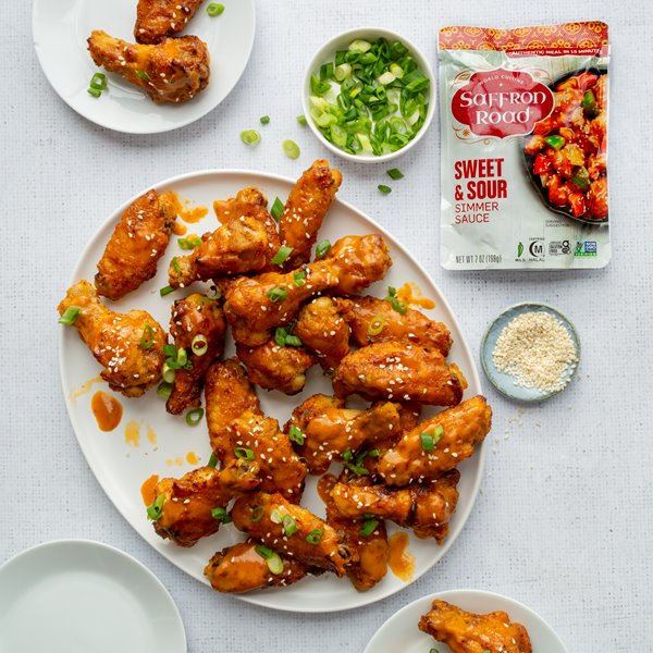 Sweet and Sour Oven-Fried Chicken Wings