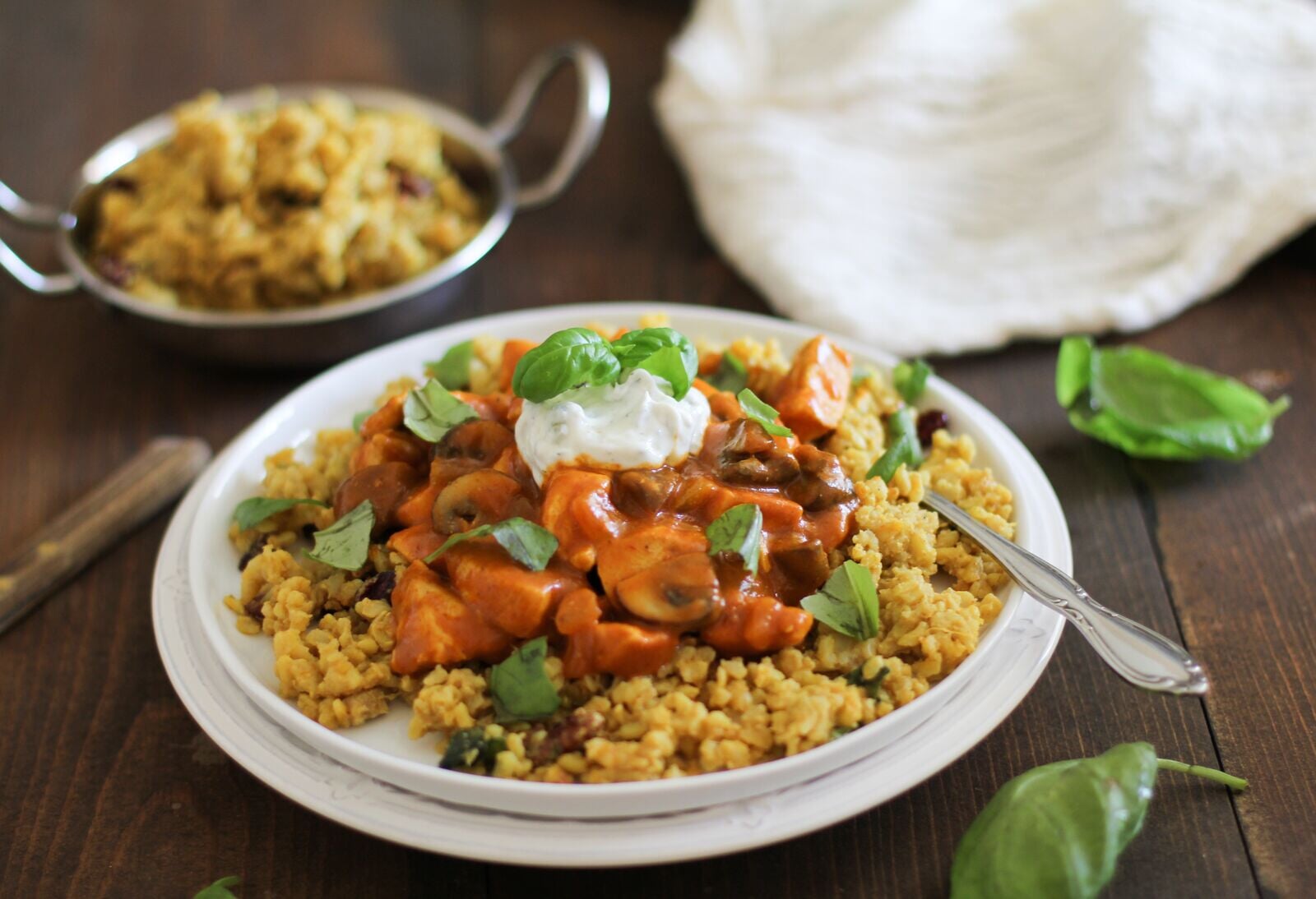 Chicken Mushroom Tikka Masala