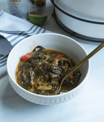 Easy Roasted Coconut Curry Collard Greens