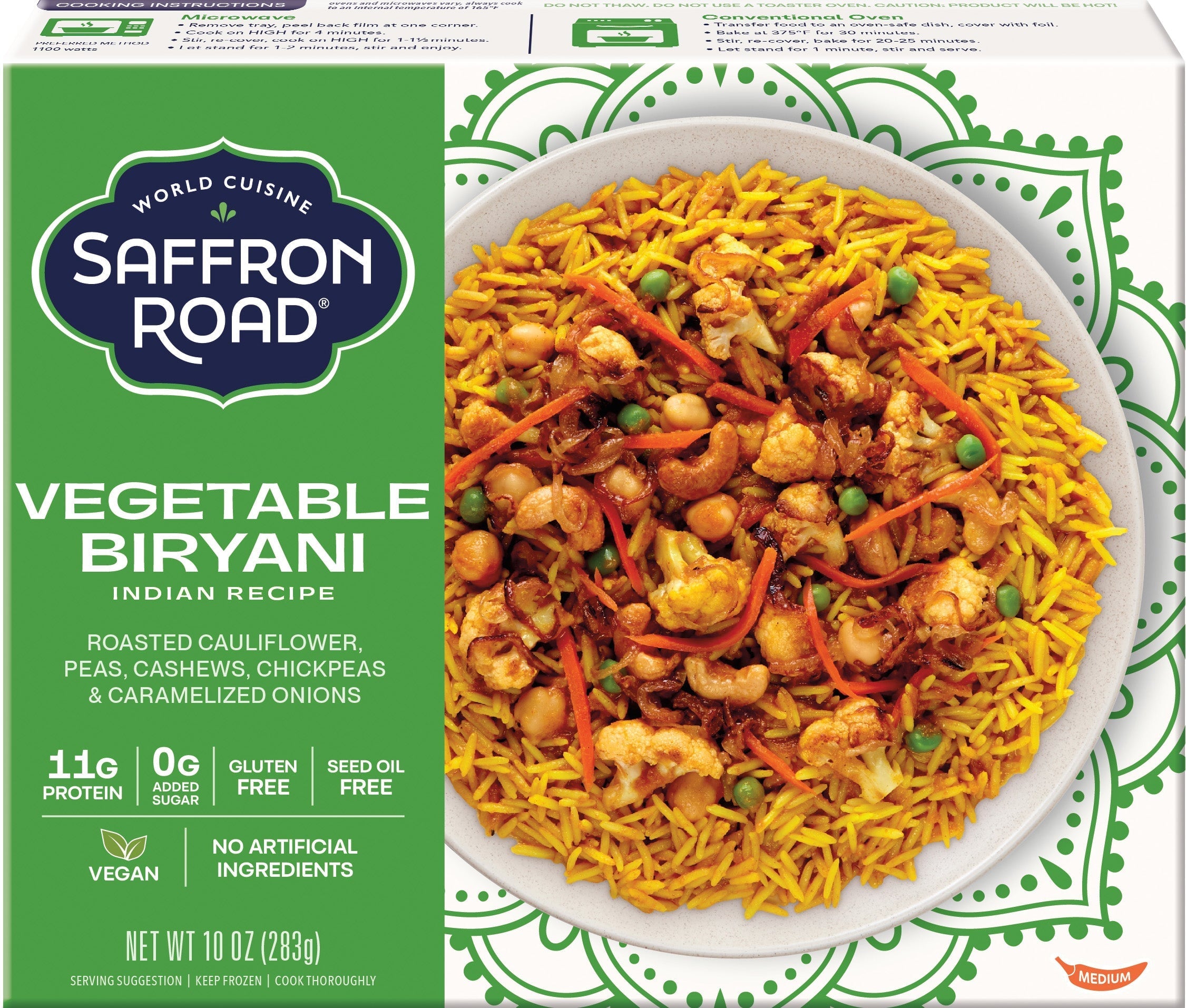 Vegetable Biryani Frozen Dinners saffron-road-b2c