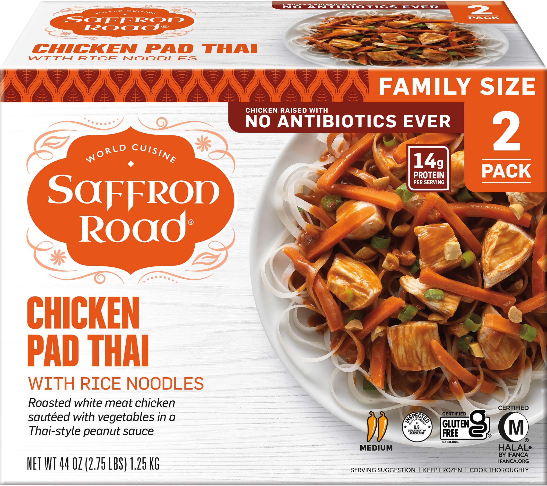 Chicken Pad Thai Frozen Dinner 2 Pack