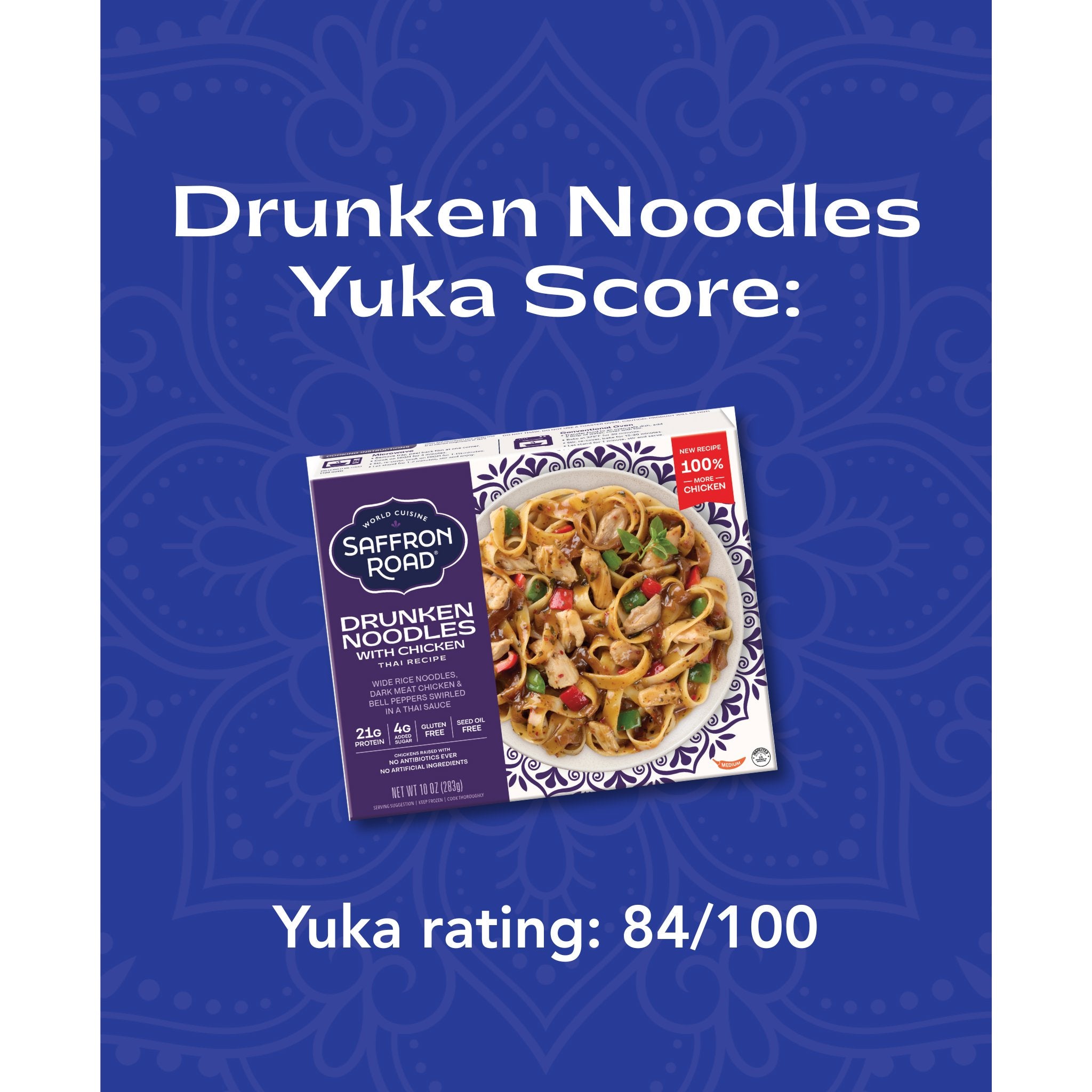 Drunken Noodles with Chicken Frozen Dinners saffron-road-b2c
