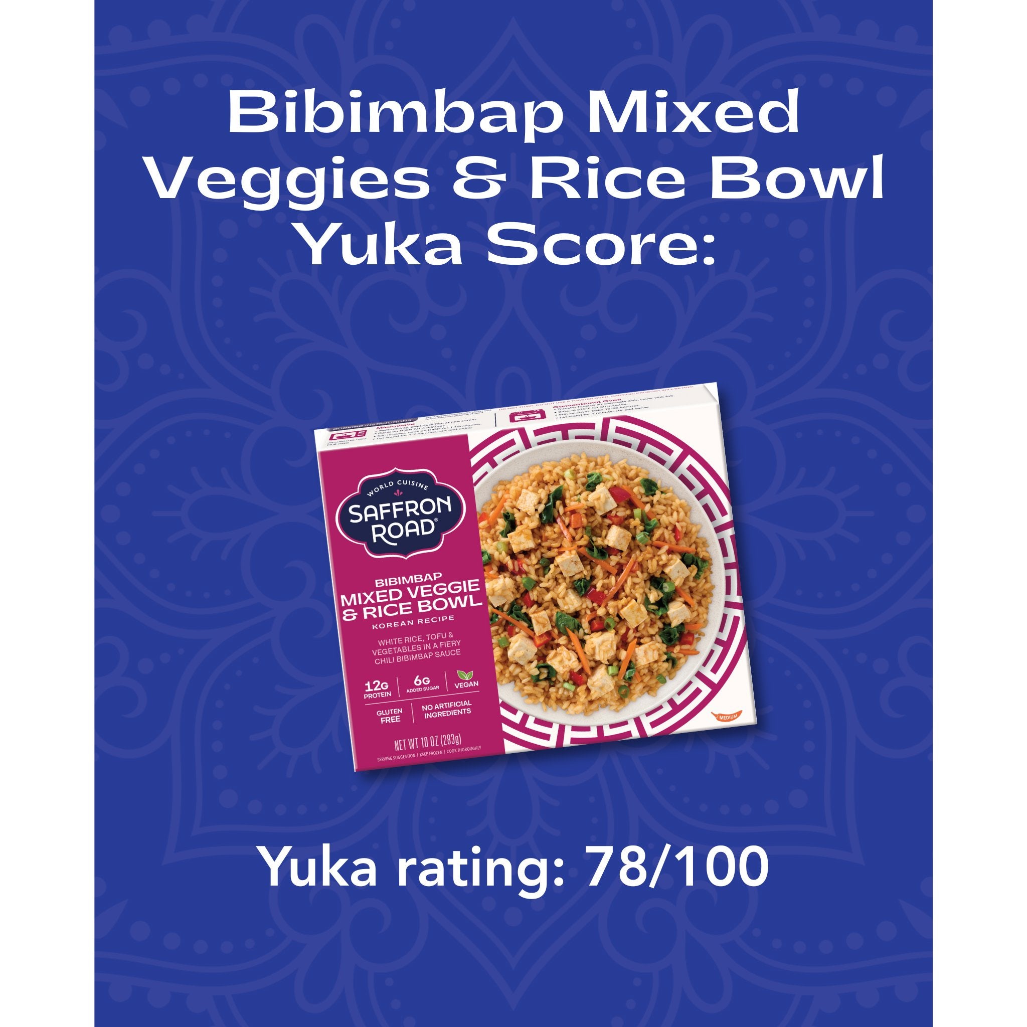 Bibimbap Mixed Veggie & Rice Bowl Frozen Dinners saffron-road-b2c