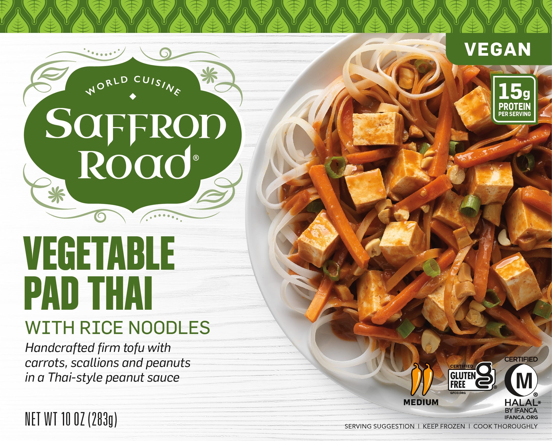 Vegetable Pad Thai Frozen Meal Frozen Dinners saffron-road-b2c 