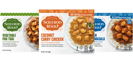 Saffron Road Halal Certified Gluten-Free Healthy Frozen Entrées 