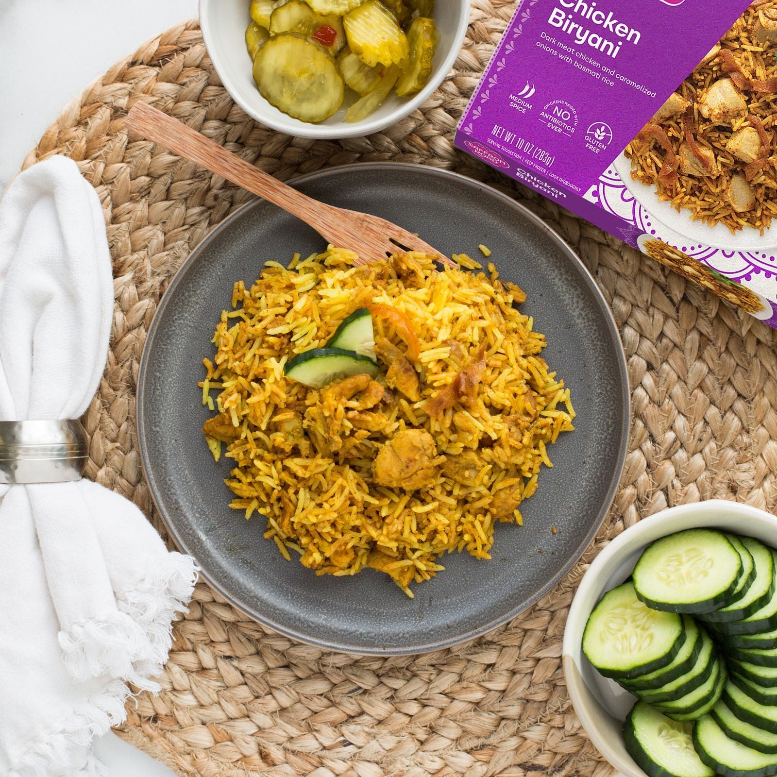 Chicken Biryani Frozen Meal Frozen Dinners saffron-road-b2c 