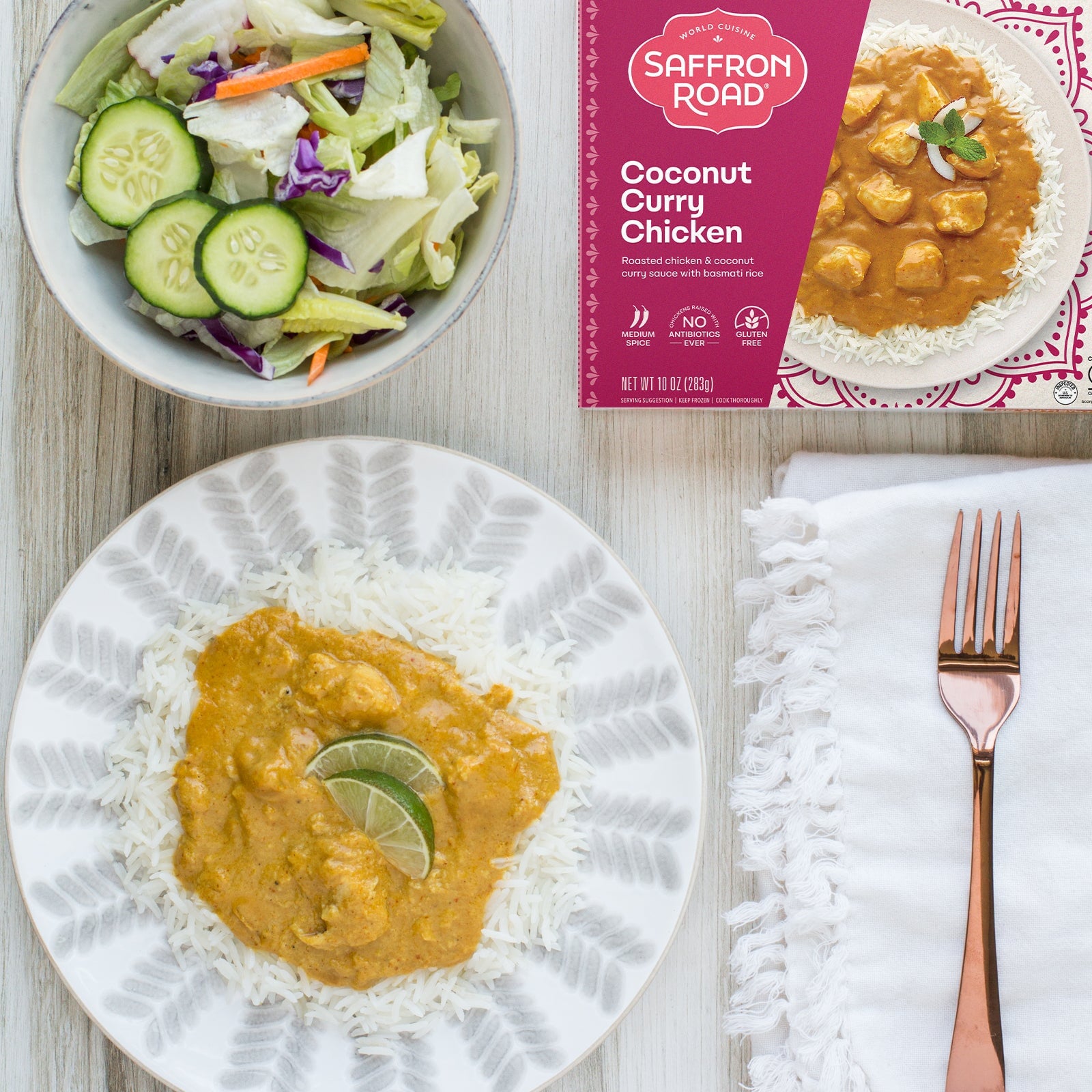 Coconut Curry Chicken Frozen Meal Frozen Dinners saffron-road-b2c 