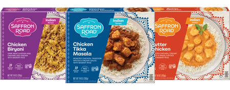3 Frozen Meals in Packaging