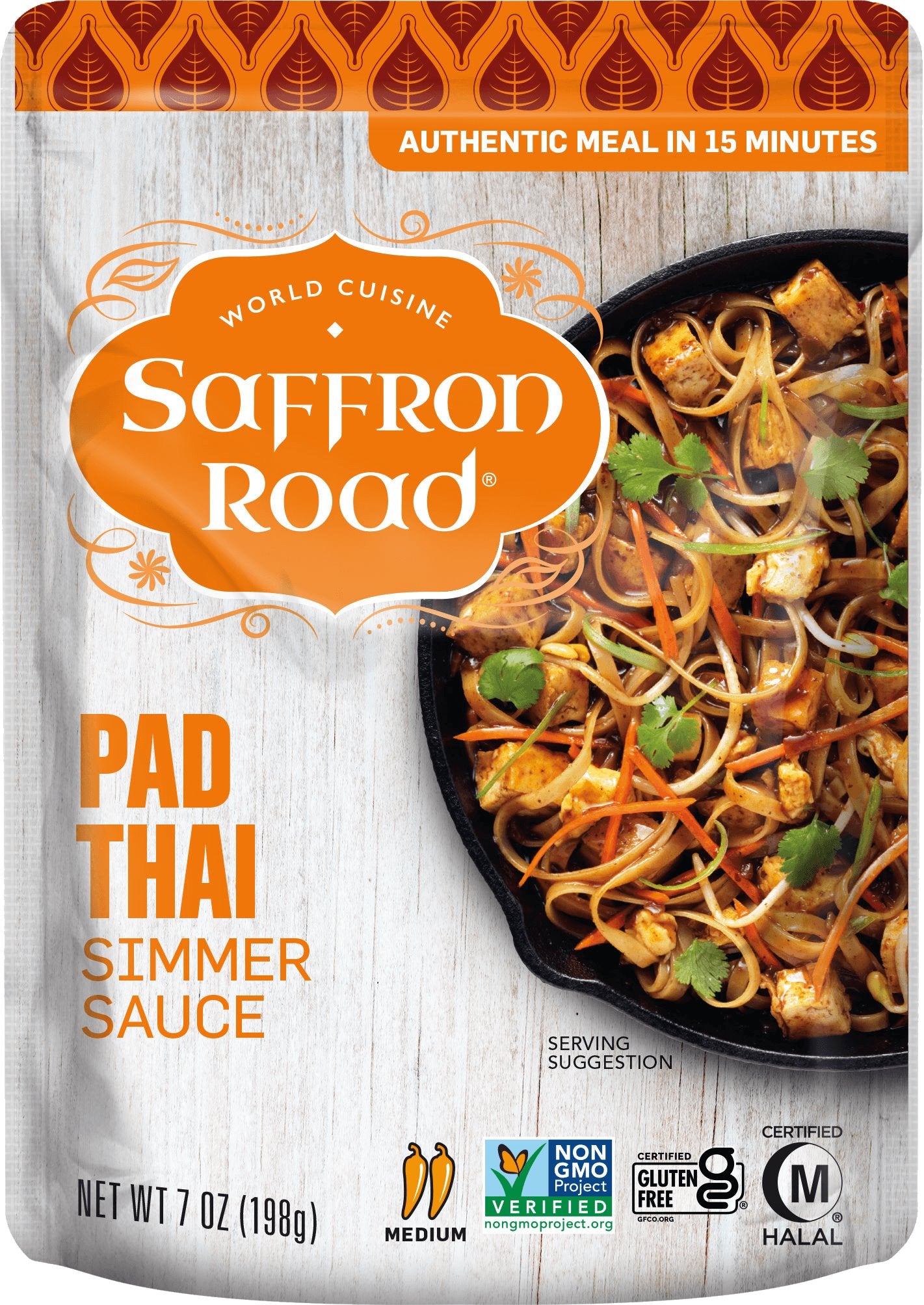 Pad Thai Simmer Sauce 8 Pack Simmer Sauce saffron-road-b2c 