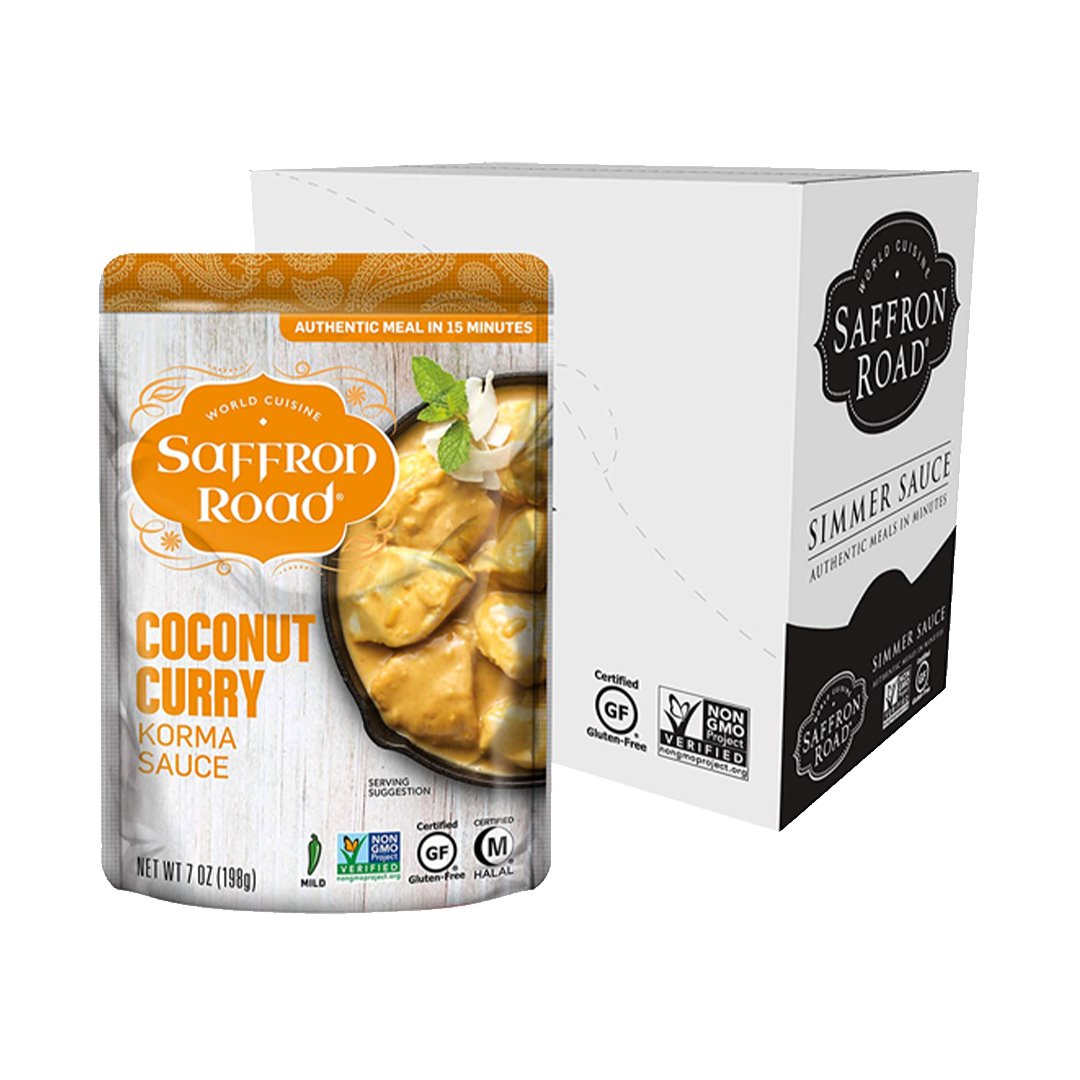 Coconut Curry Simmer Sauce 8 Pack Simmer Sauce saffron-road-b2c 8 Pack (7oz) 