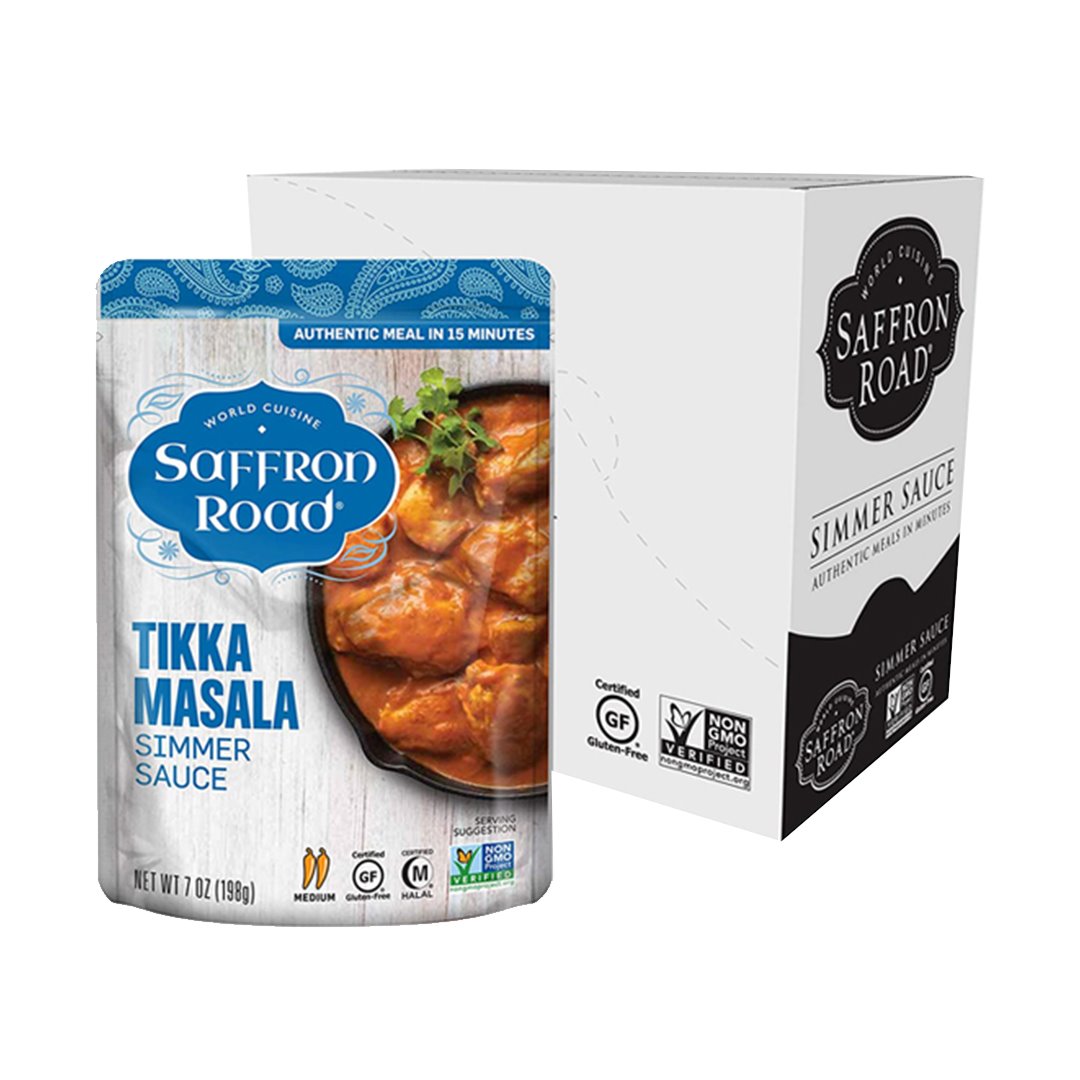 Tikka Masala Simmer Sauce Simmer Sauce saffron-road-b2c 8 Pack (7oz) 