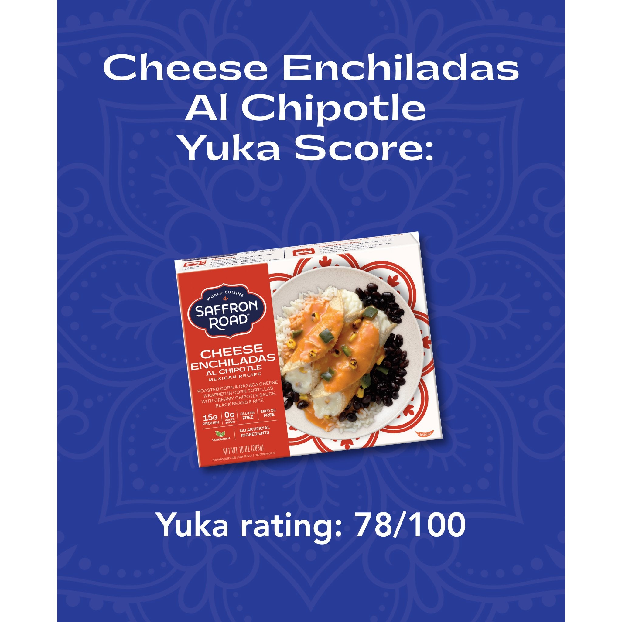 Cheese Enchiladas Al Chipotle Frozen Dinners saffron-road-b2c