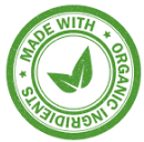 Made with Organic Ingredients Icon - Leaf Symbol