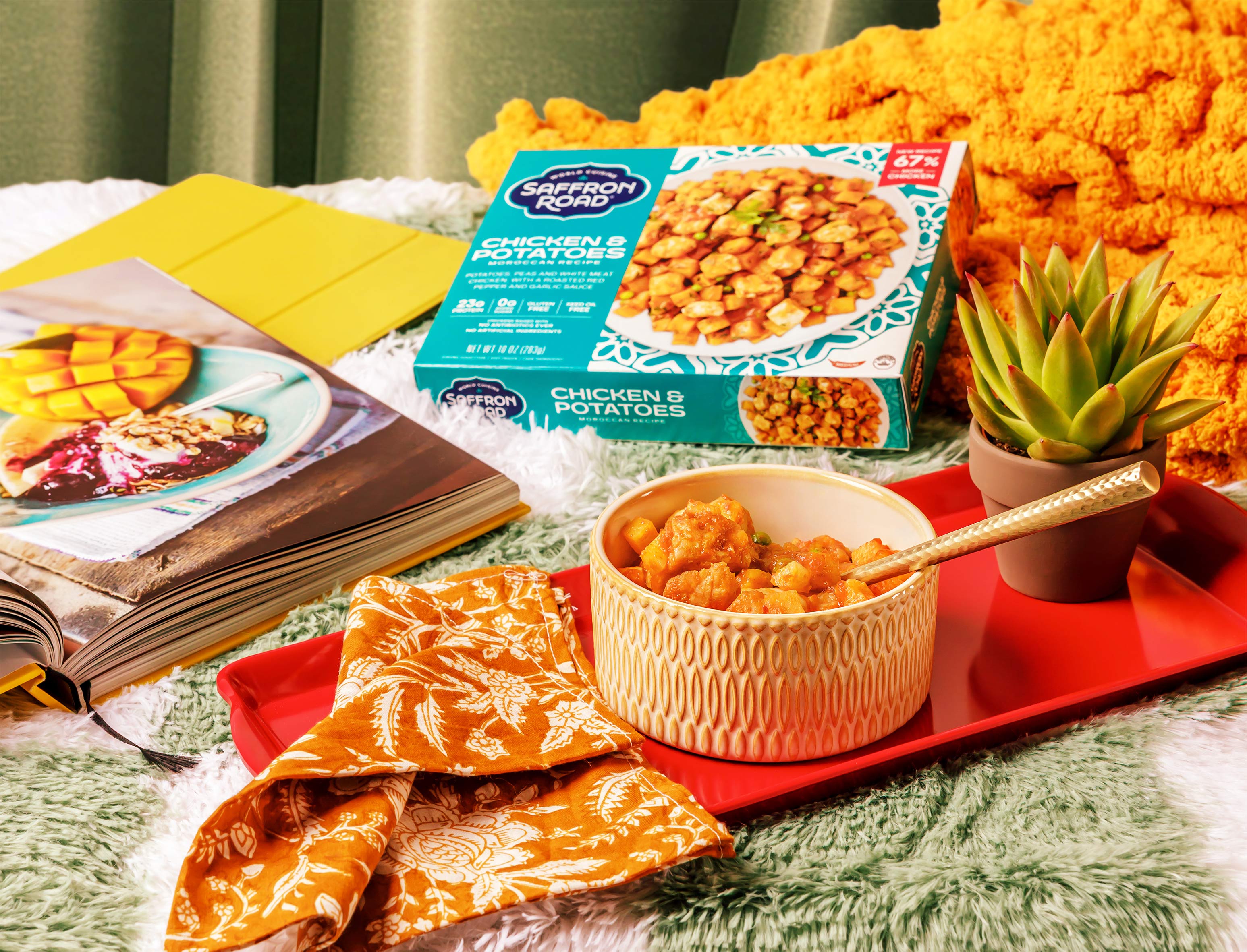 Chicken & Potatoes Frozen Dinners saffron-road-b2c