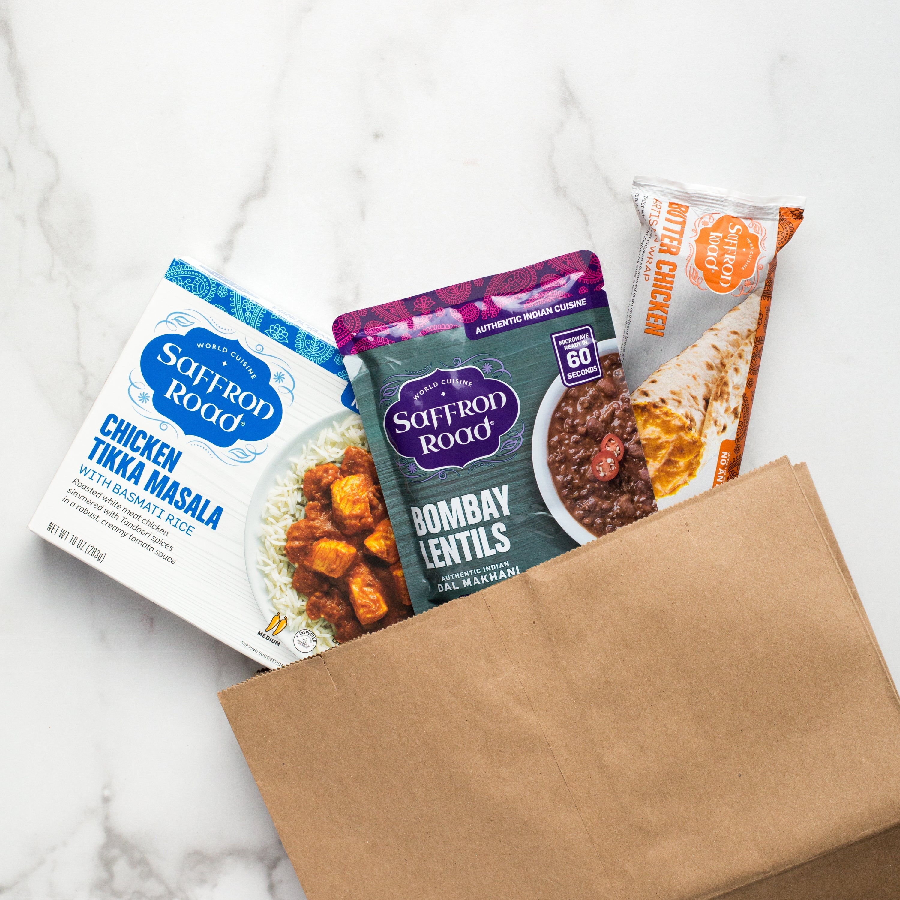 Butter Chicken Frozen Artisan Burrito Wrap Frozen Dinners saffron-road-b2c