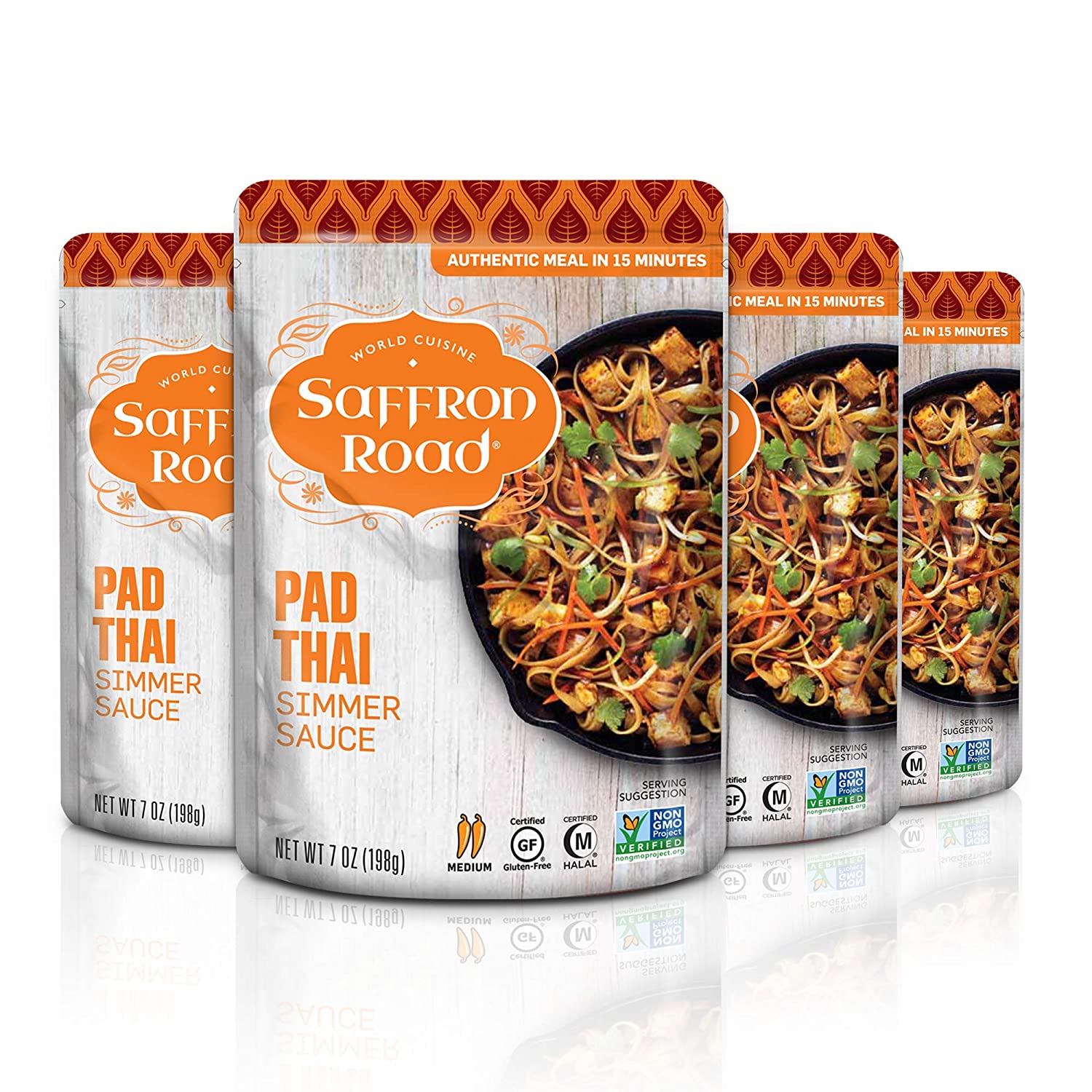 Pad Thai Simmer Sauce Simmer Sauce saffron-road-b2c 4 Pack (7oz)