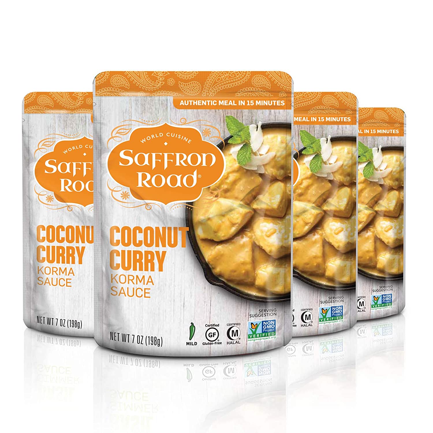 Coconut Curry Simmer Sauce 4 Pack Simmer Sauce saffron-road-b2c 4 Pack (7oz) 