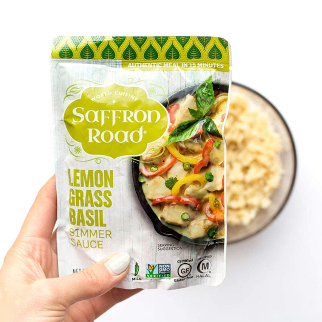 Lemongrass Basil Simmer Sauce 4 Pack Simmer Sauce saffron-road-b2c