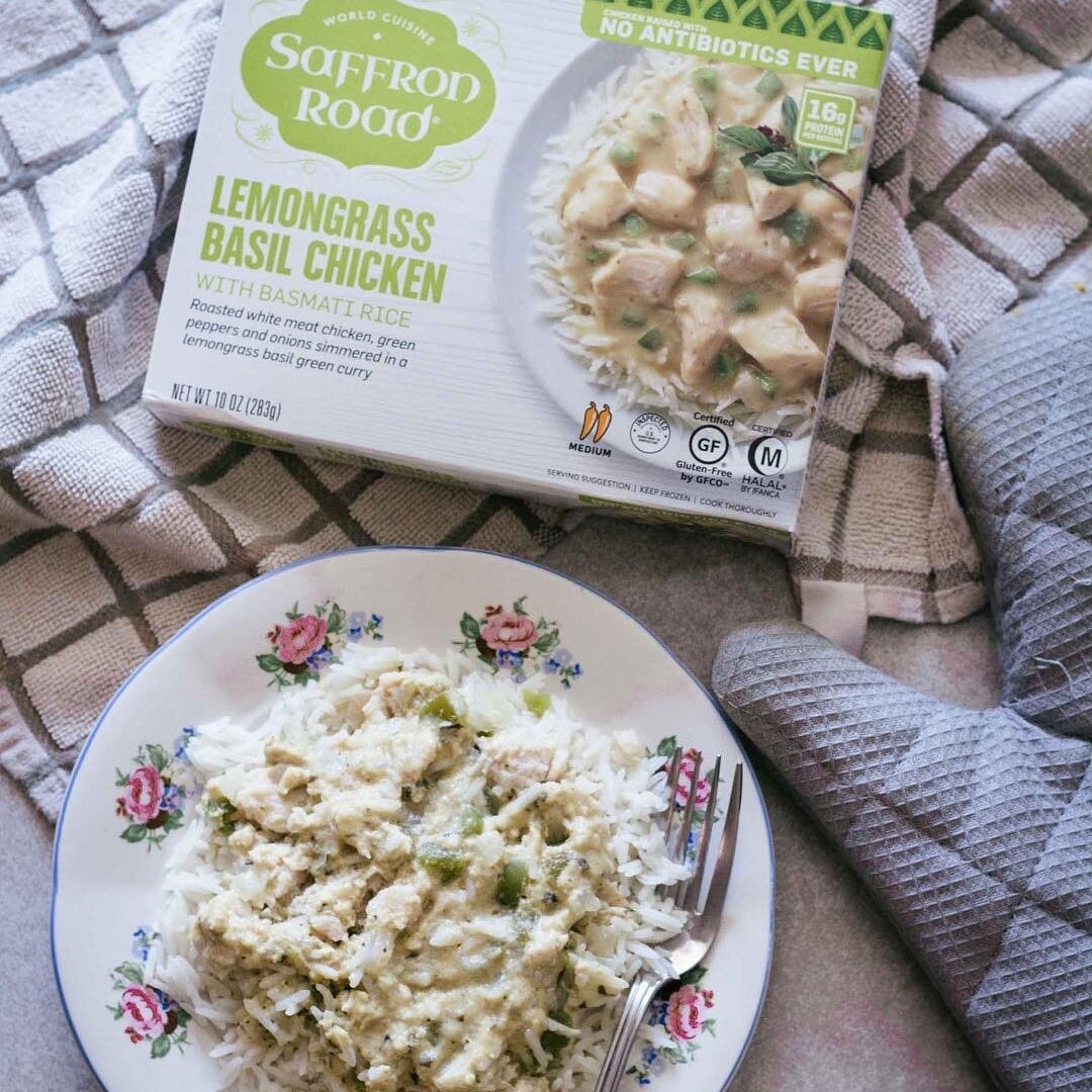 Lemongrass Basil Chicken Frozen Meal Frozen Dinners saffron-road-b2c
