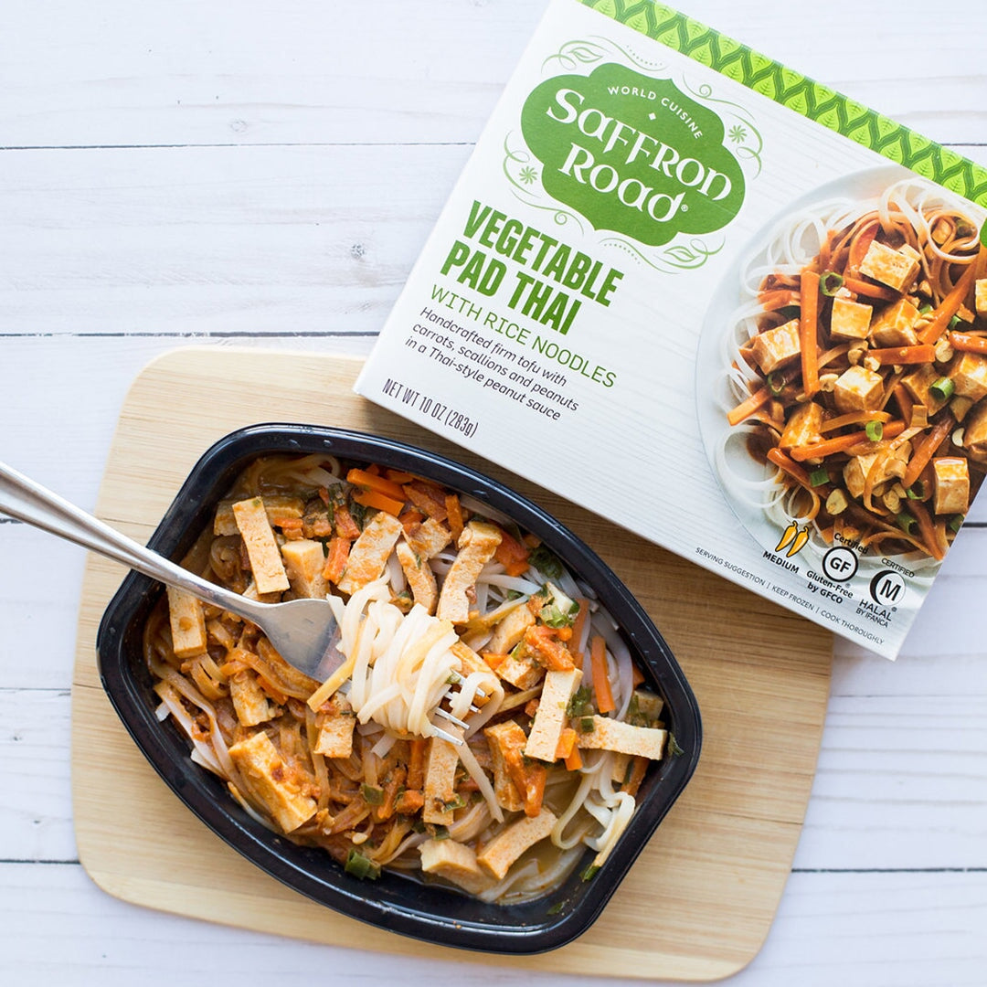 Vegetable Pad Thai Frozen Meal Frozen Dinners saffron-road-b2c