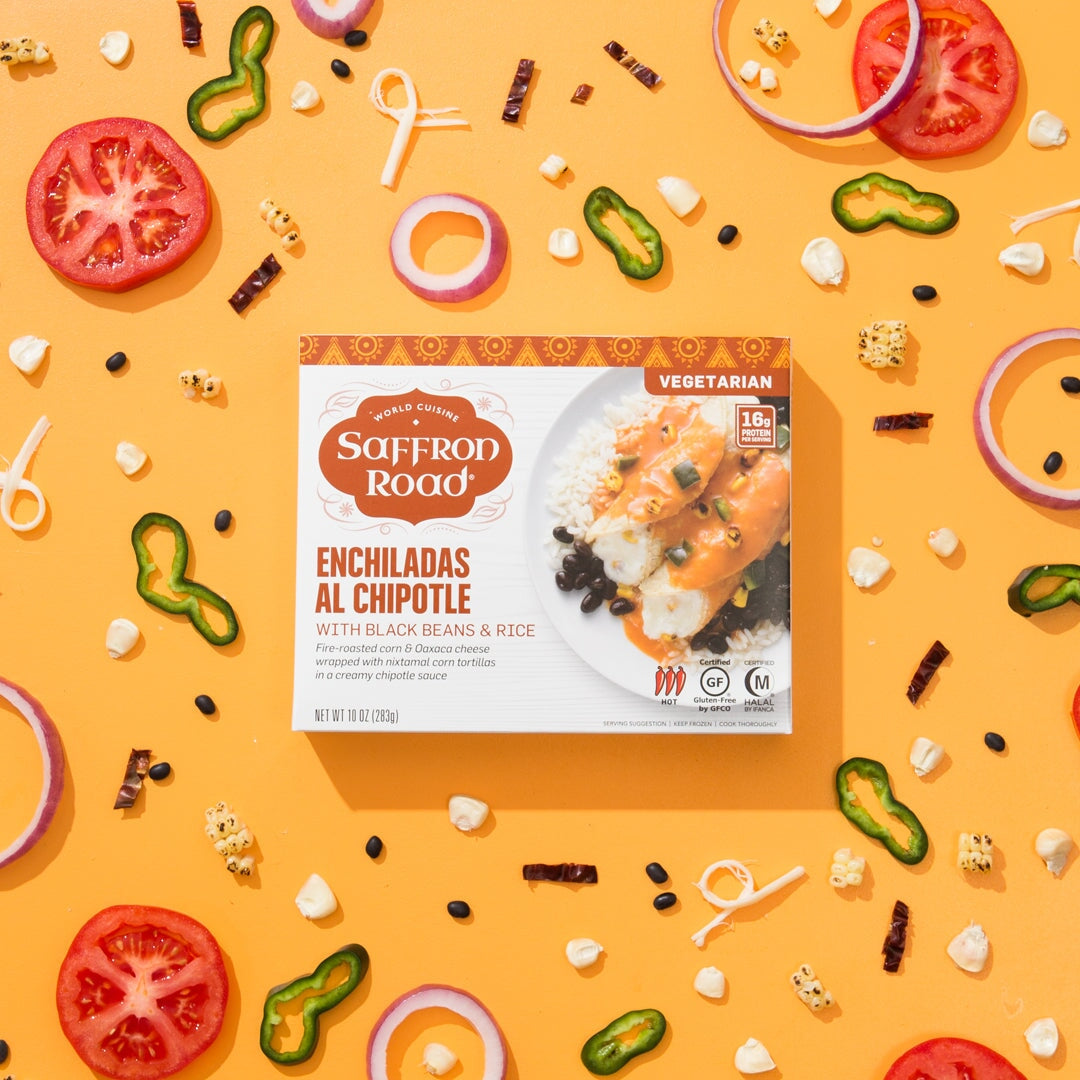 Enchiladas Al Chipotle Frozen Meal Frozen Dinners saffron-road-b2c