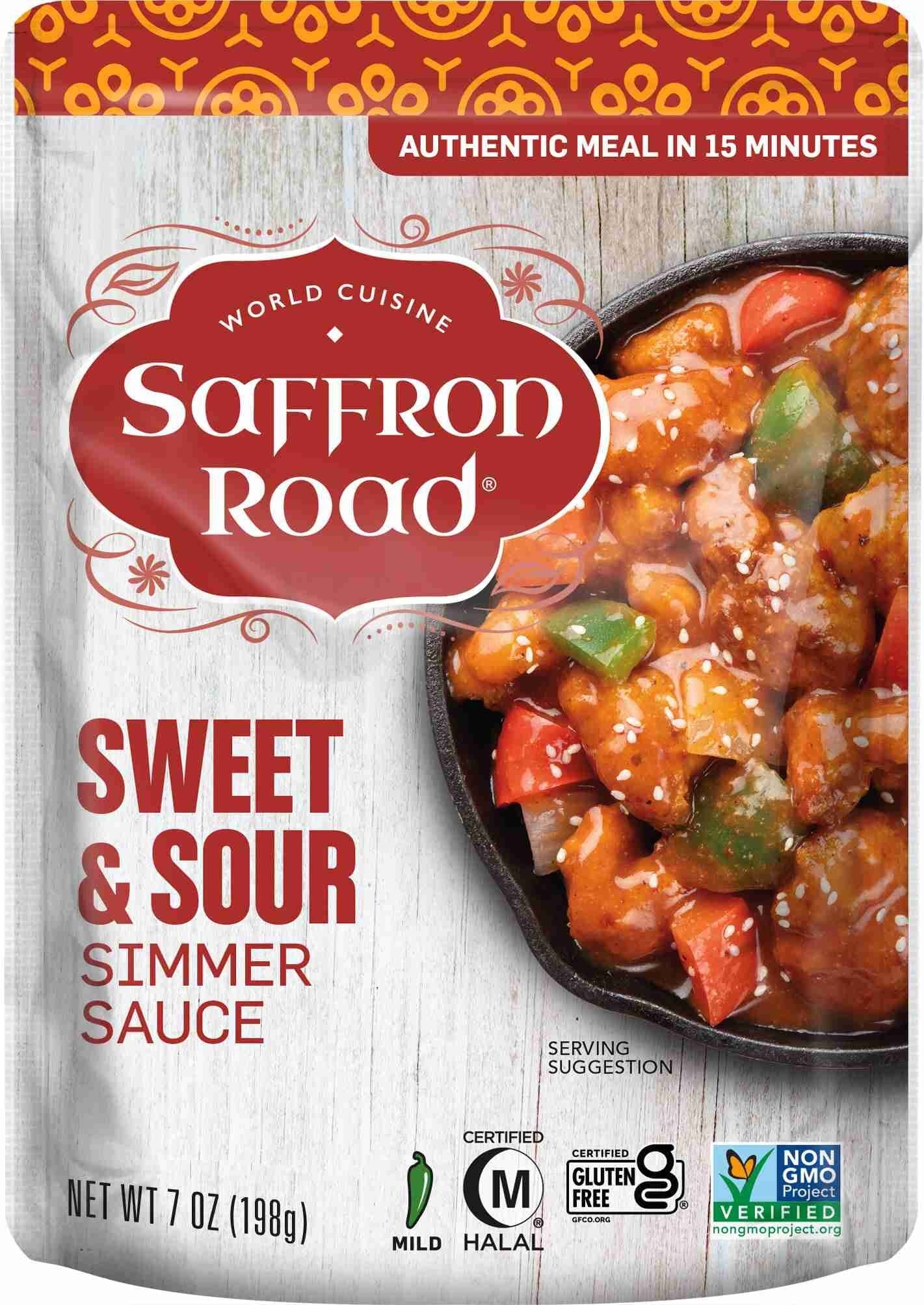 Sweet & Sour Simmer Sauce 8 Pack Simmer Sauce saffron-road-b2c 