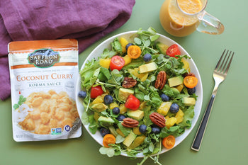 Summer Superfood Salad with Coconut Curry Vinaigrette