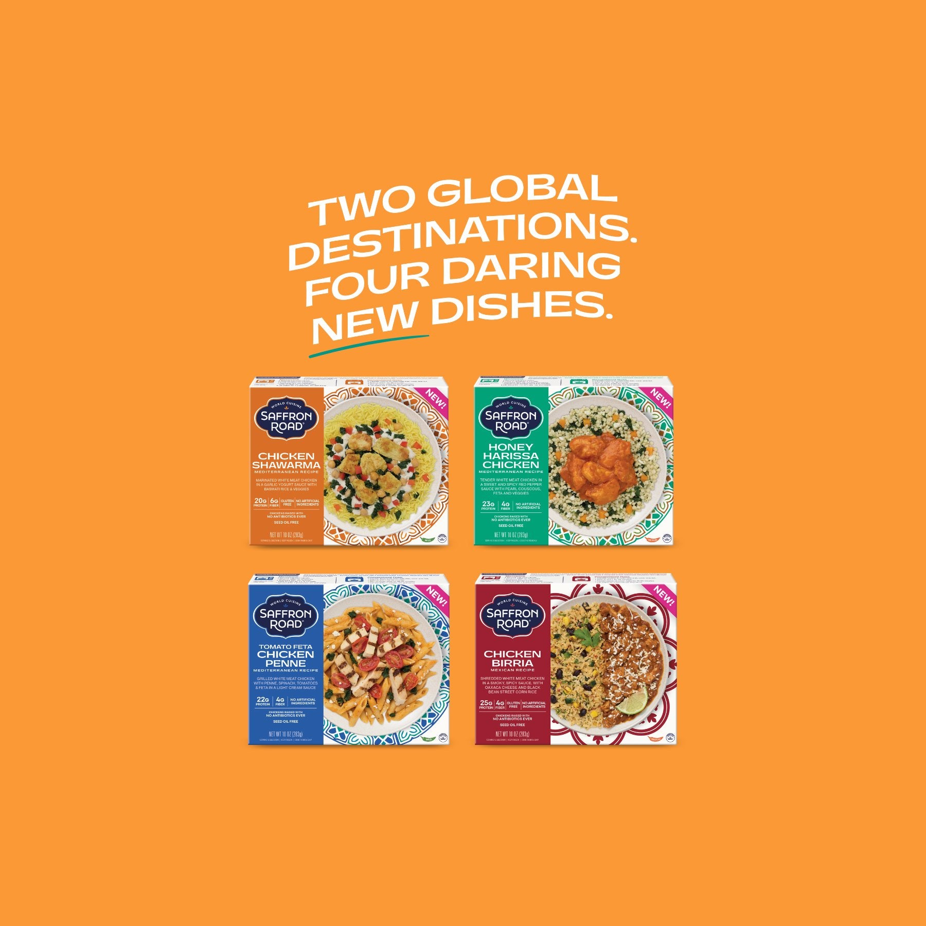 Saffron Road® Adds Today's Most-Craved Global Flavors to the Freezer Aisle