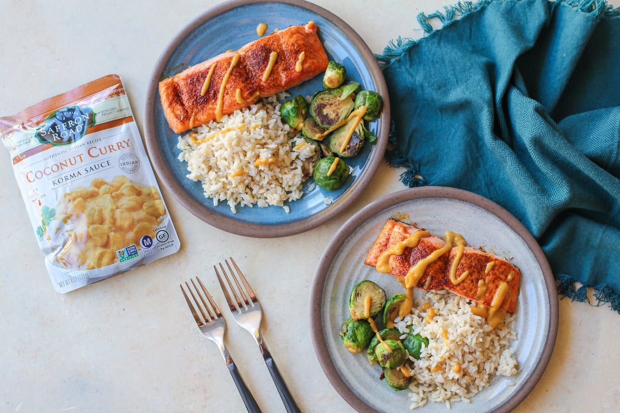 Coconut Curry Roasted Salmon