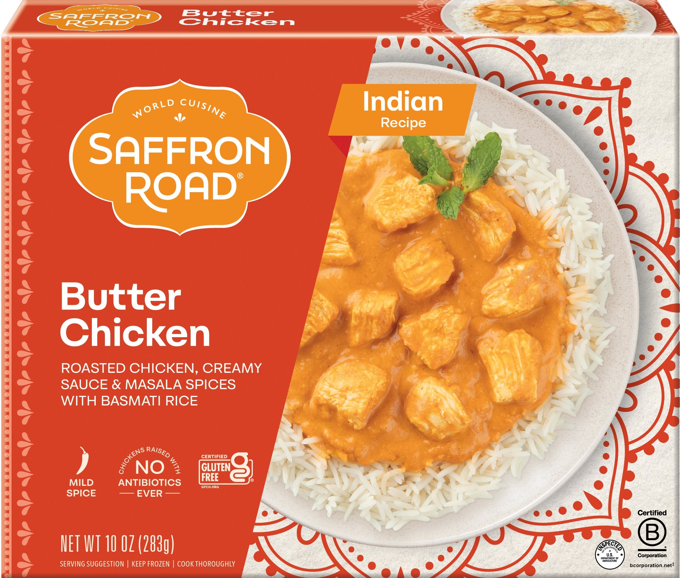 Butter Chicken Frozen Meal Frozen Dinners saffron-road-b2c 