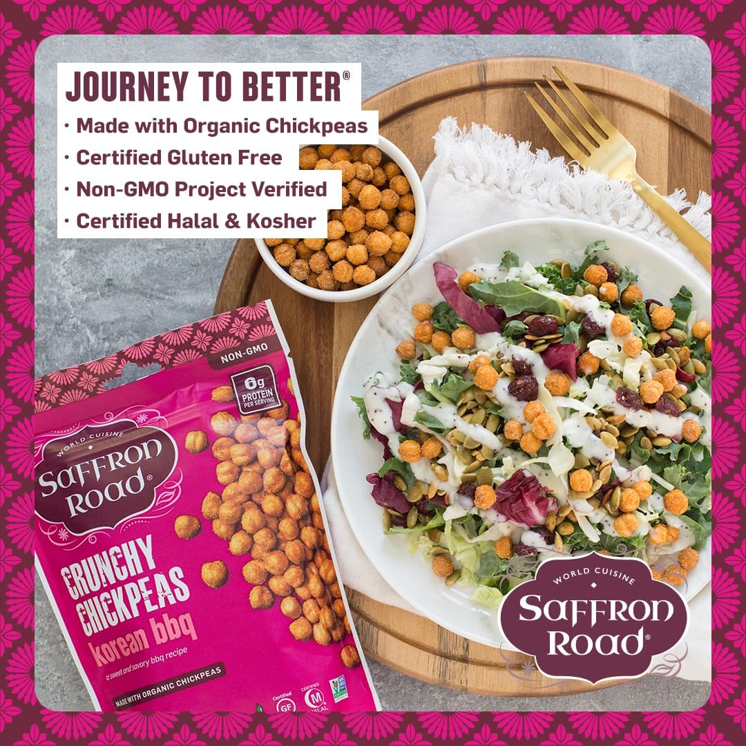 Crunchy Chickpeas 6 Pack Crunchy Chickpea Saffron Road 