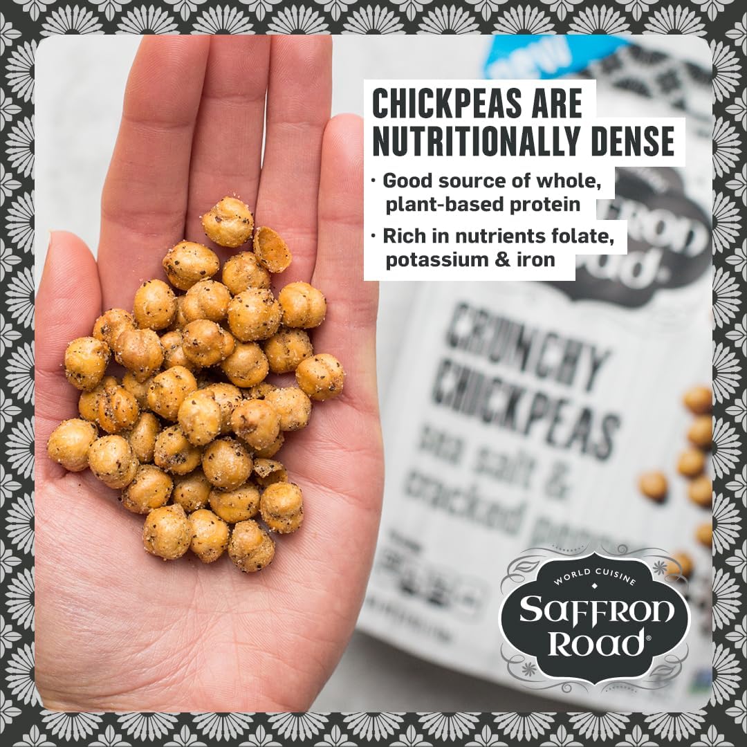 Crunchy Chickpeas 6 Pack Crunchy Chickpea Saffron Road 