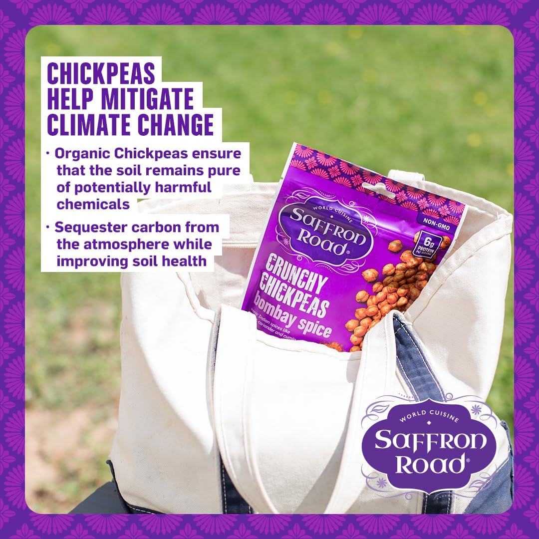 Crunchy Chickpeas 6 Pack Crunchy Chickpea Saffron Road 