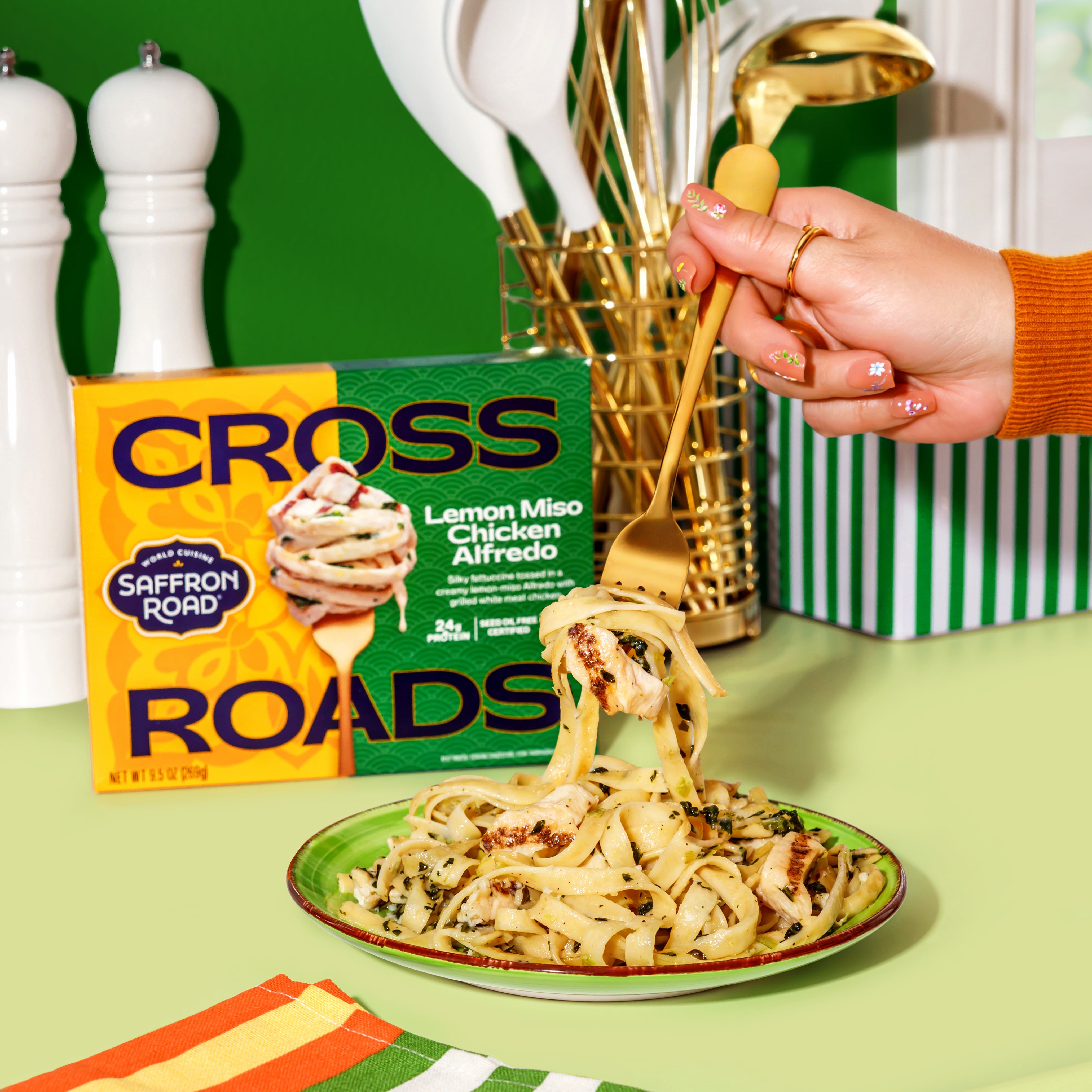 Lemon Miso Chicken Alfredo – Saffron Road