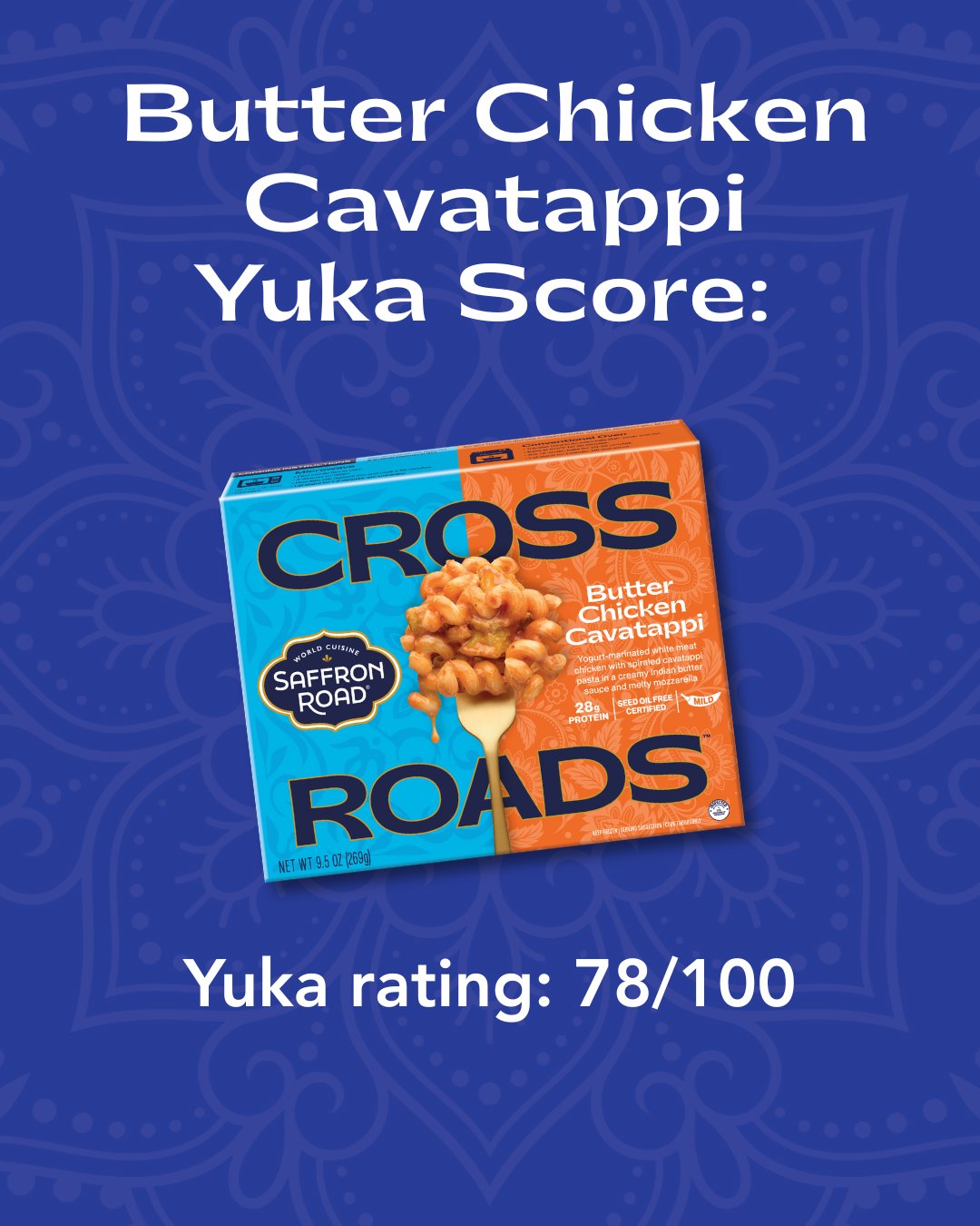 Butter Chicken Cavatappi Frozen Dinners saffron-road-b2c 