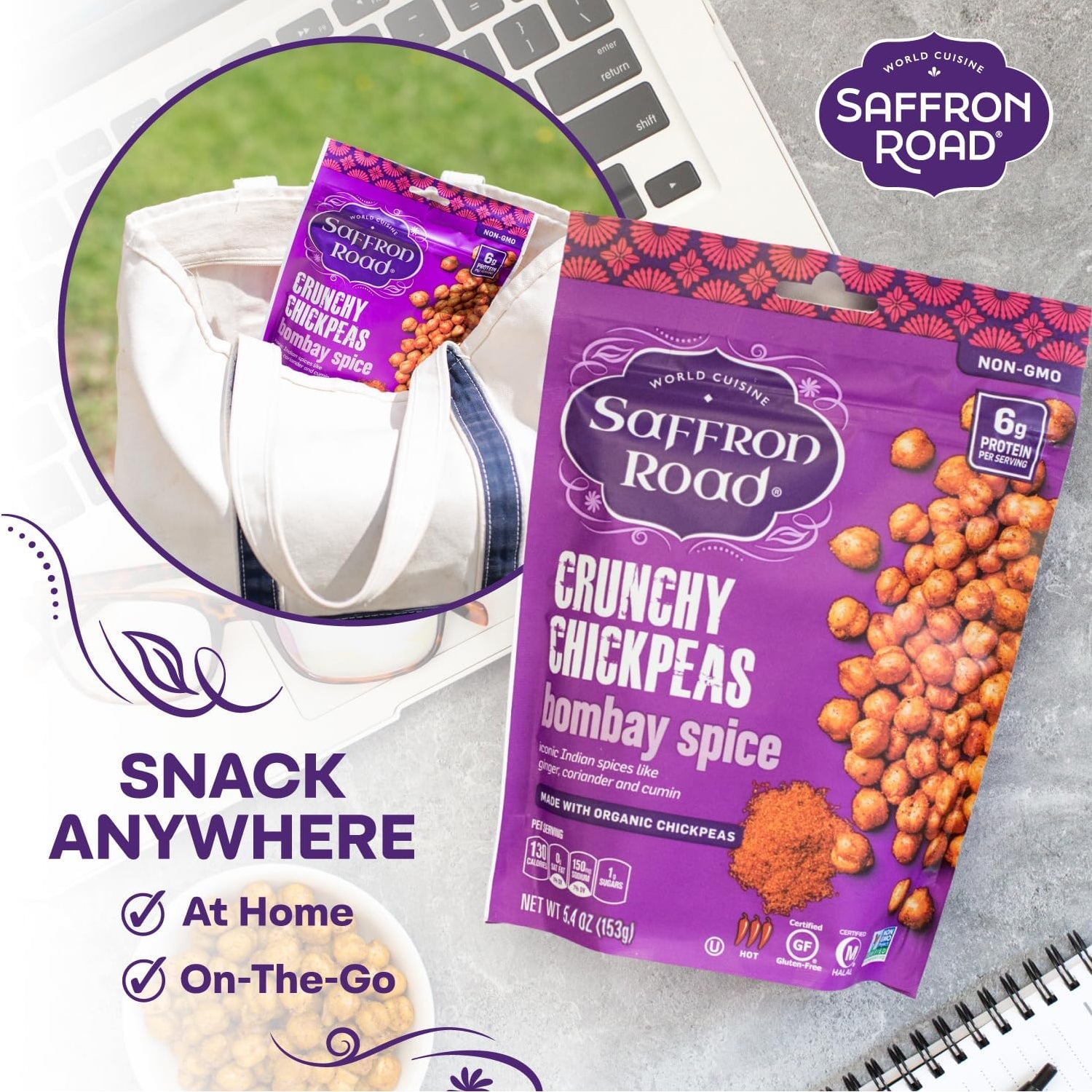 Bombay Spice Crunchy Chickpeas Crunchy Chickpea saffron-road-b2c 