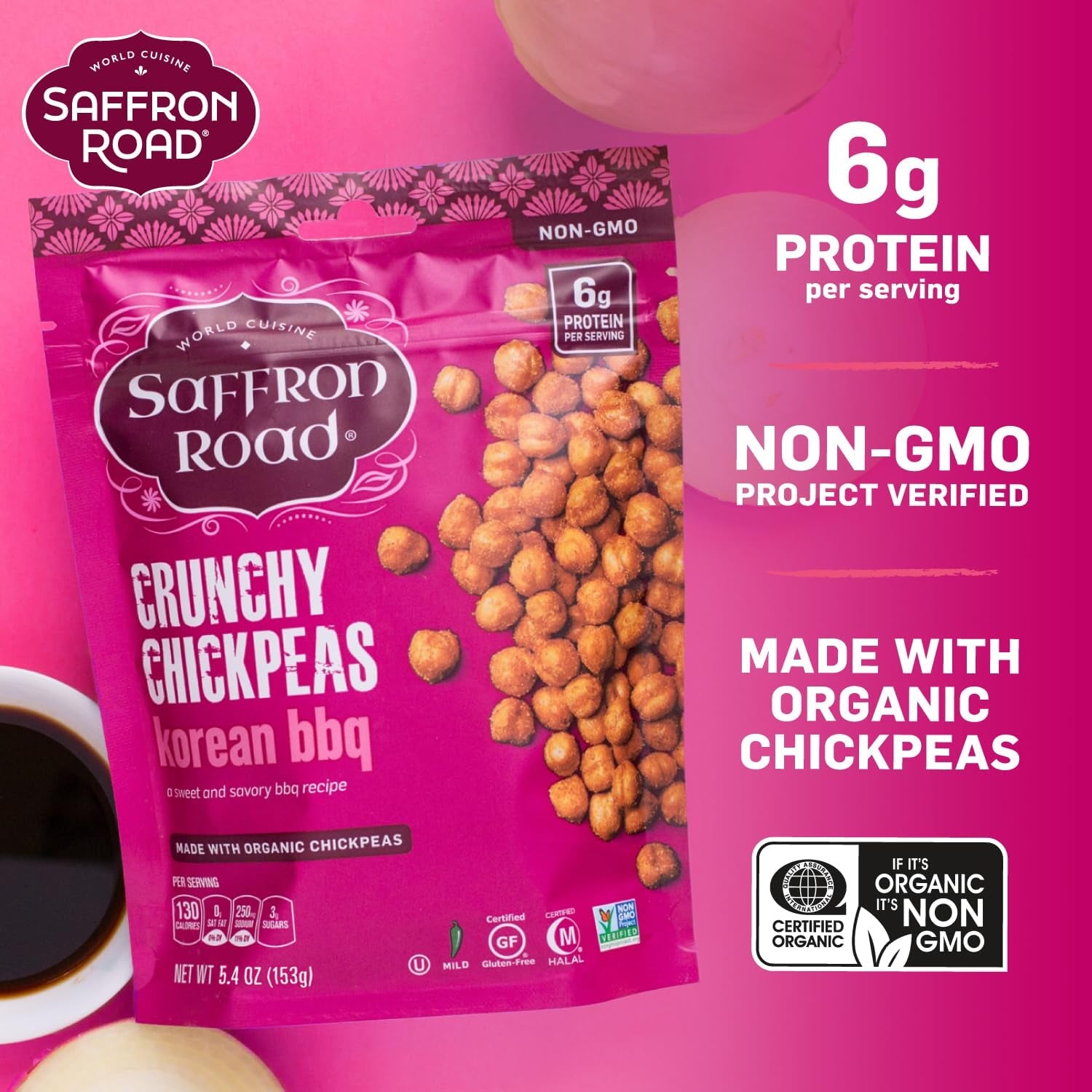 Korean BBQ Crunchy Chickpeas Crunchy Chickpea saffron-road-b2c 