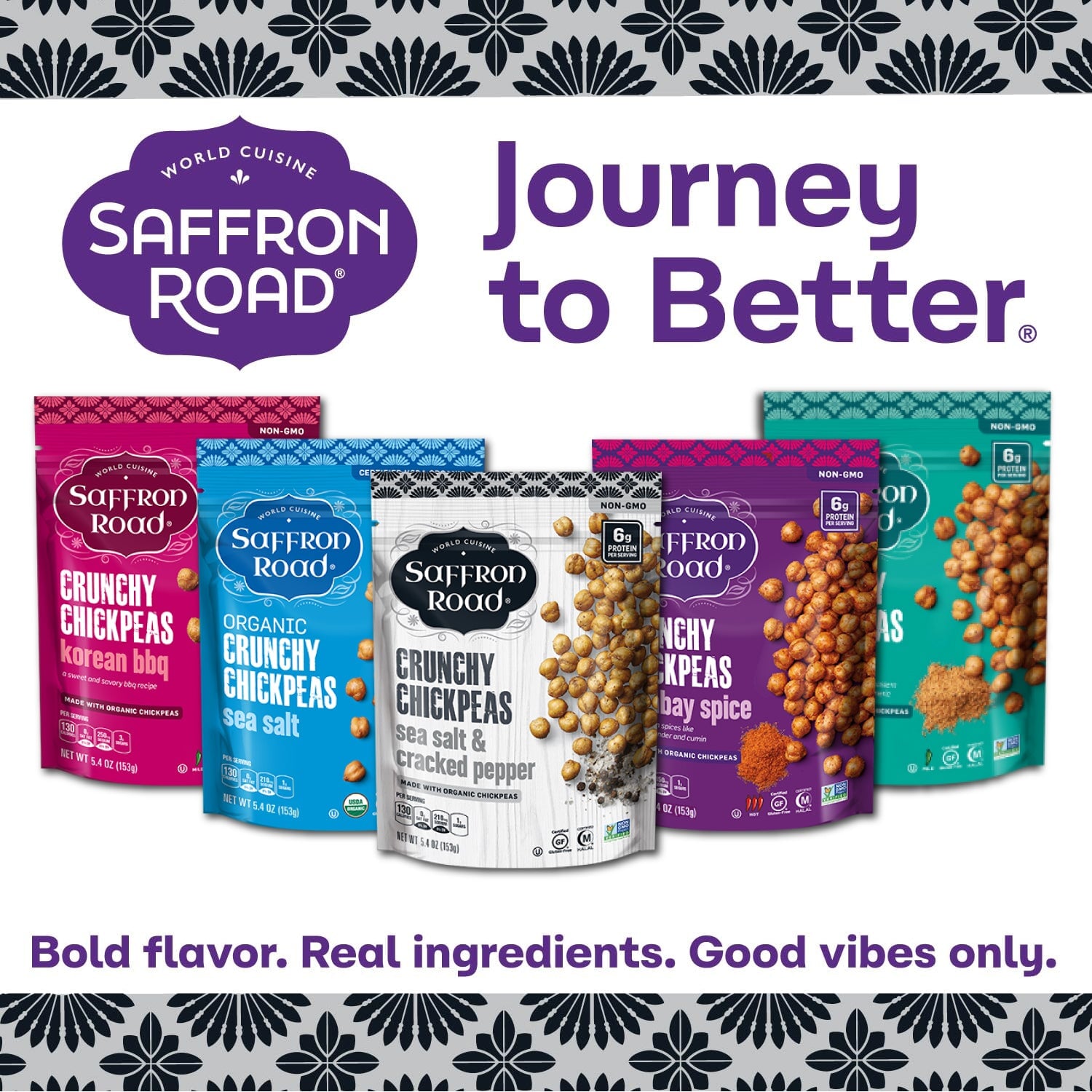 Sea Salt & Cracked Pepper Crunchy Chickpeas Crunchy Chickpea saffron-road-b2c 