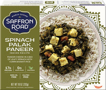 Load image into Gallery viewer, Spinach Palak Paneer Frozen Dinners saffron-road-b2c 
