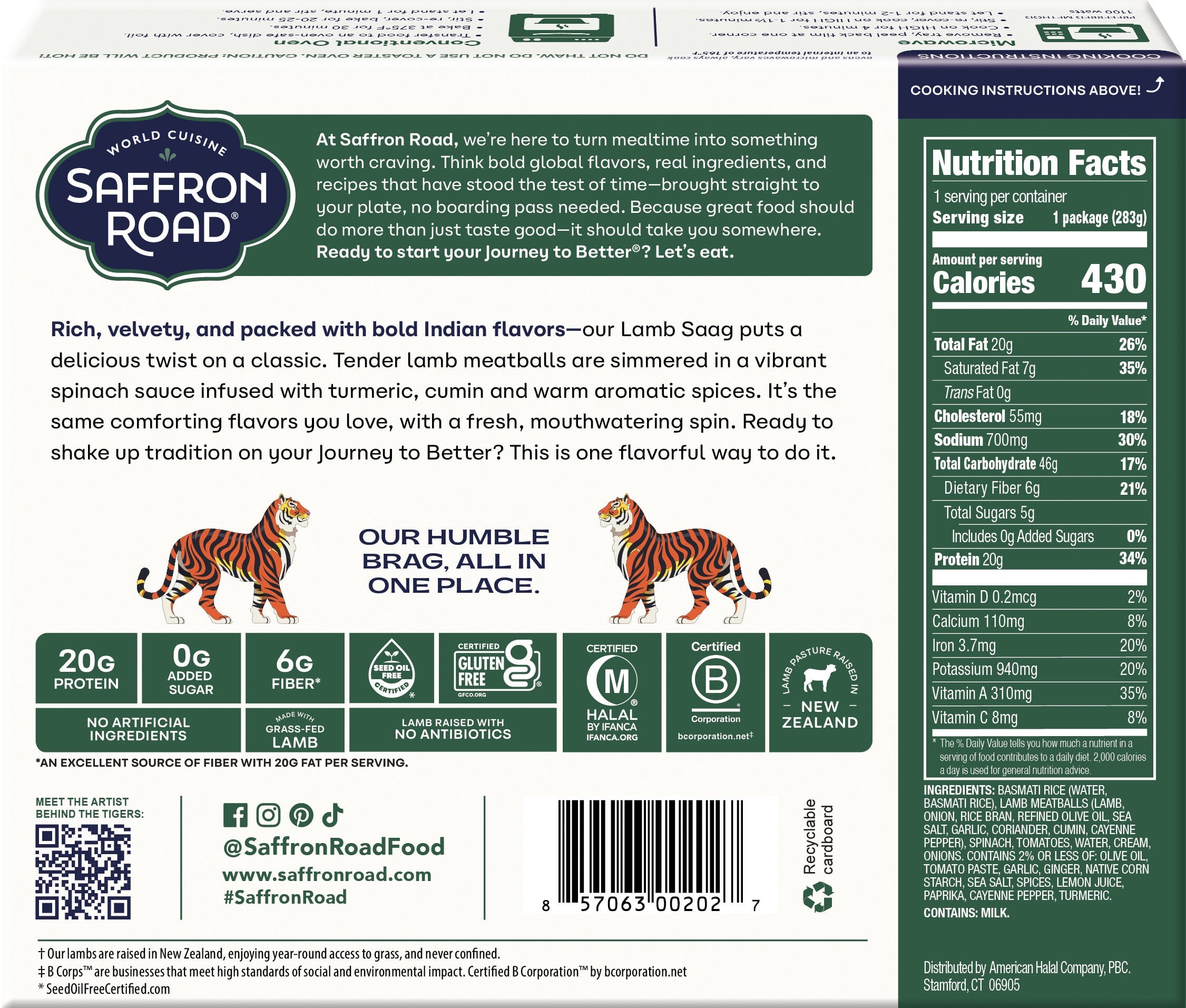 Lamb Saag Frozen Dinners saffron-road-b2c 