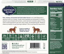 Load image into Gallery viewer, Lamb Saag Frozen Dinners saffron-road-b2c 
