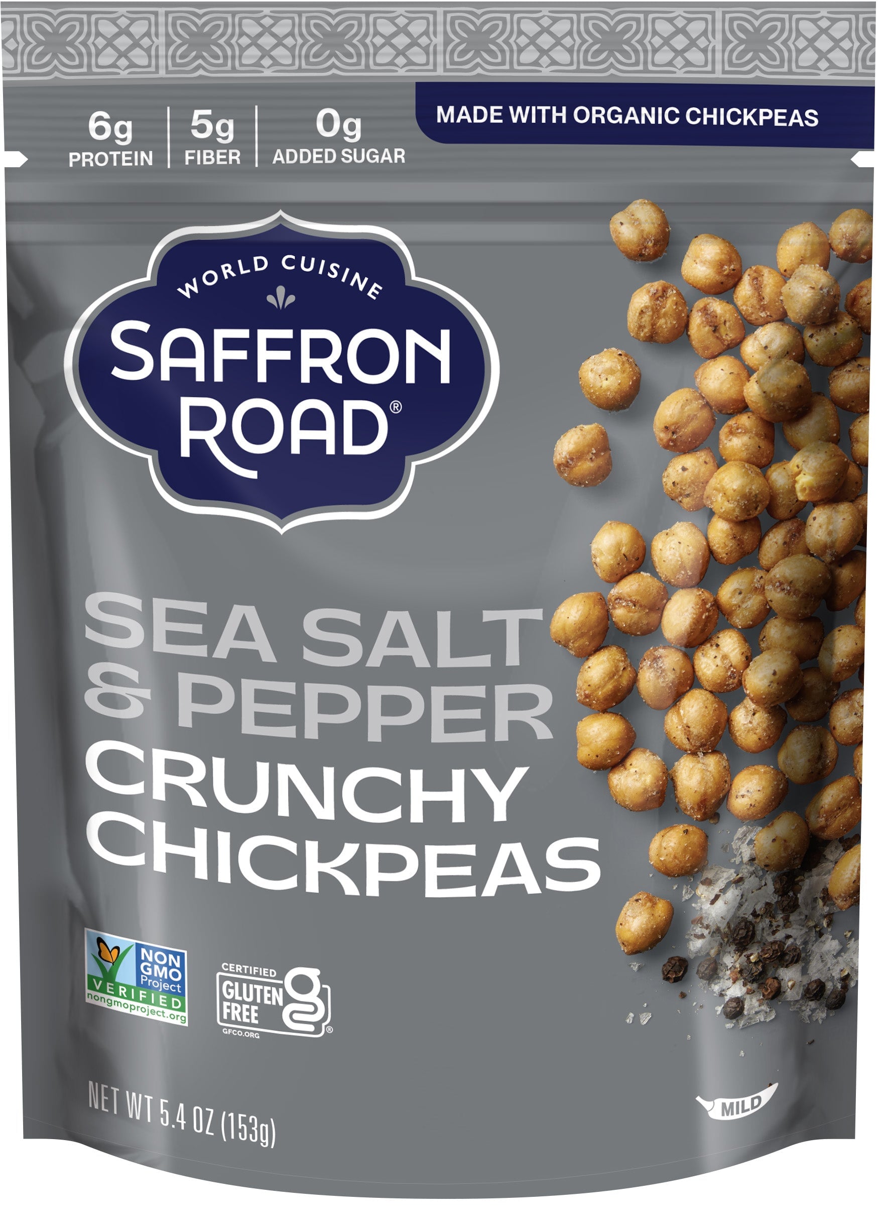 Sea Salt & Cracked Pepper Crunchy Chickpeas Crunchy Chickpea saffron-road-b2c 