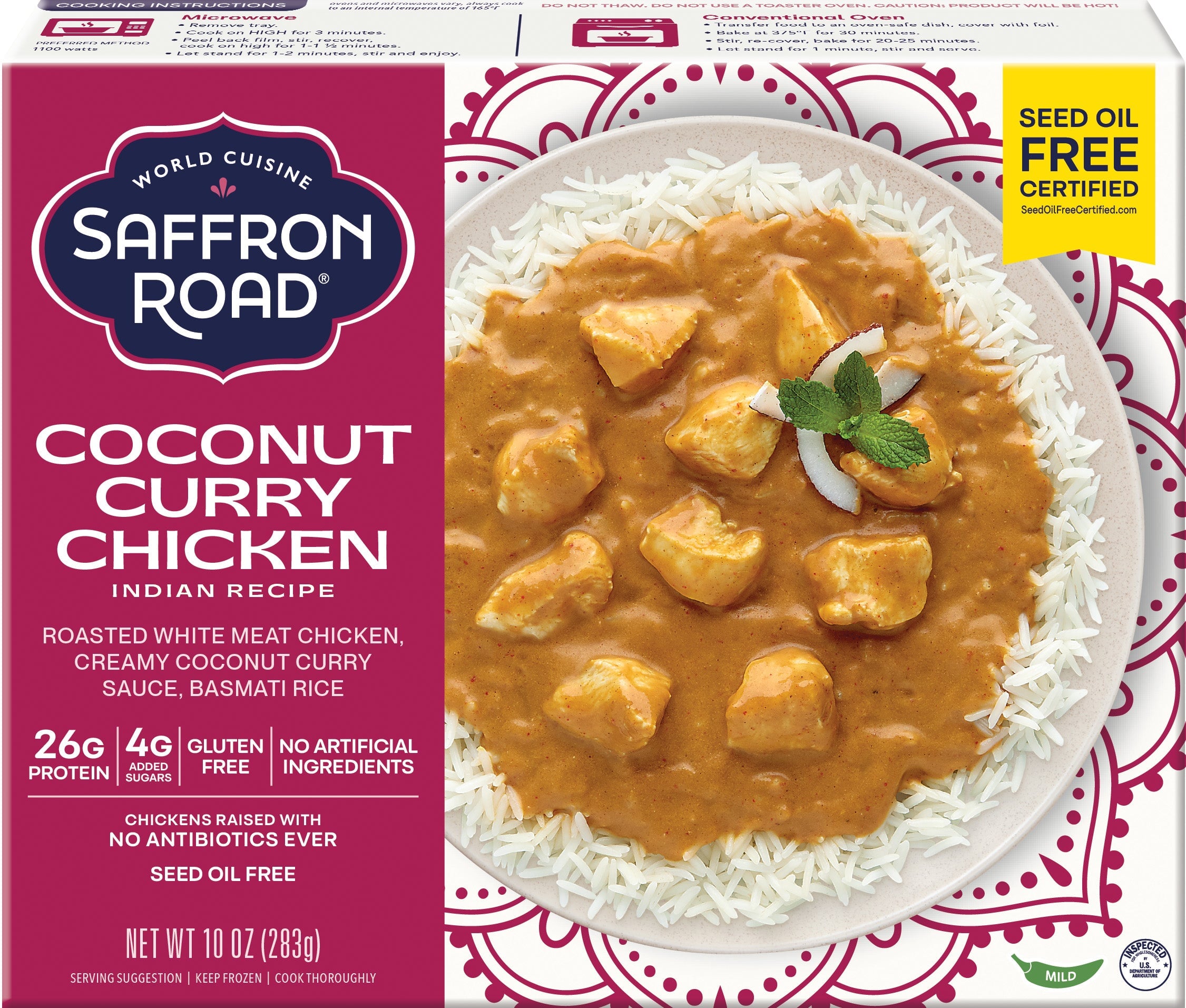 Coconut Curry Chicken Frozen Dinners saffron-road-b2c 
