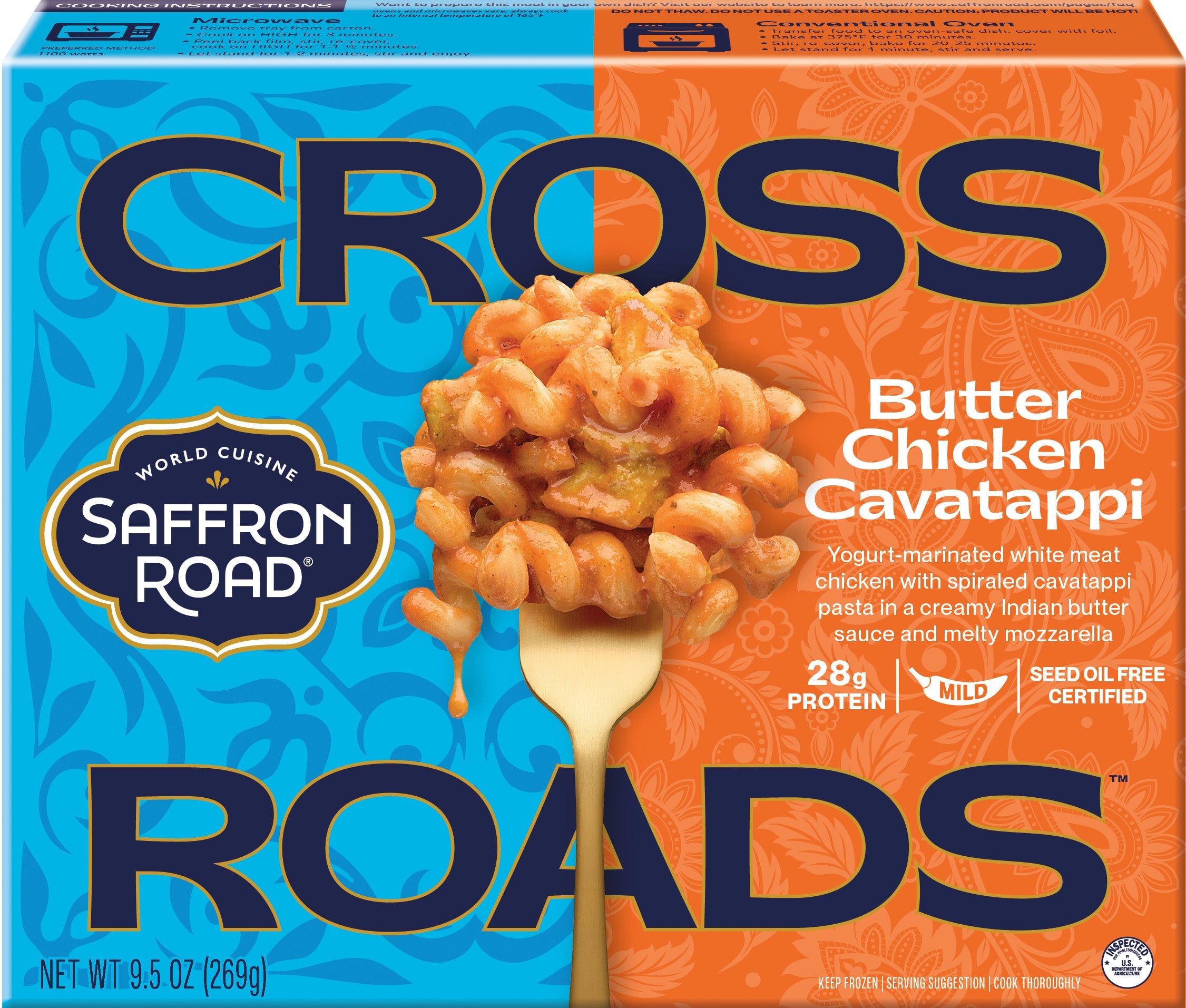 Butter Chicken Cavatappi Frozen Dinners saffron-road-b2c 