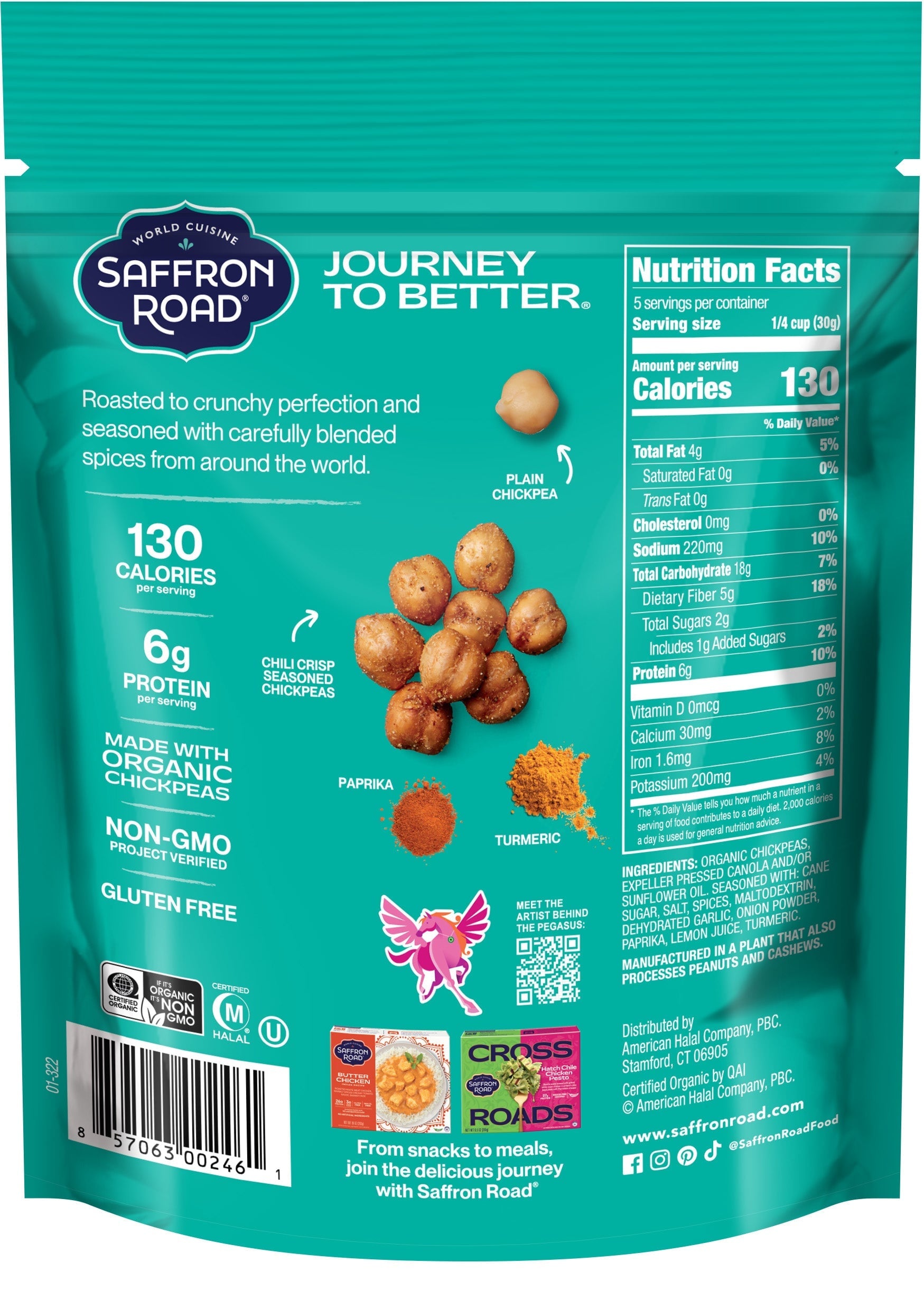 Falafel Crunchy Chickpeas Crunchy Chickpea saffron-road-b2c 