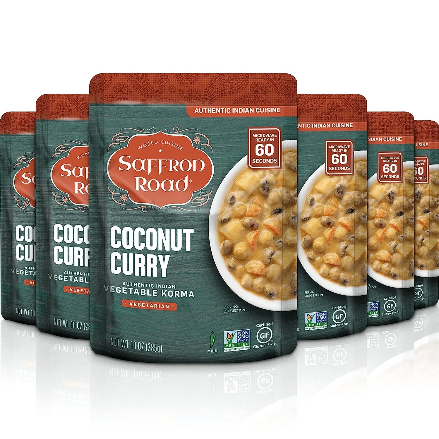Coconut Curry Ready To Eat Meals saffron-road-b2c 6 Pack (10oz) 