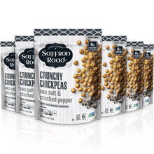 Load image into Gallery viewer, Sea Salt &amp; Cracked Pepper Crunchy Chickpeas Crunchy Chickpea saffron-road-b2c 6 Pack (5.4 oz) 
