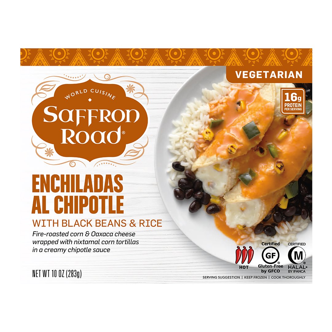 Enchiladas Al Chipotle Frozen Meal Frozen Dinners saffron-road-b2c 