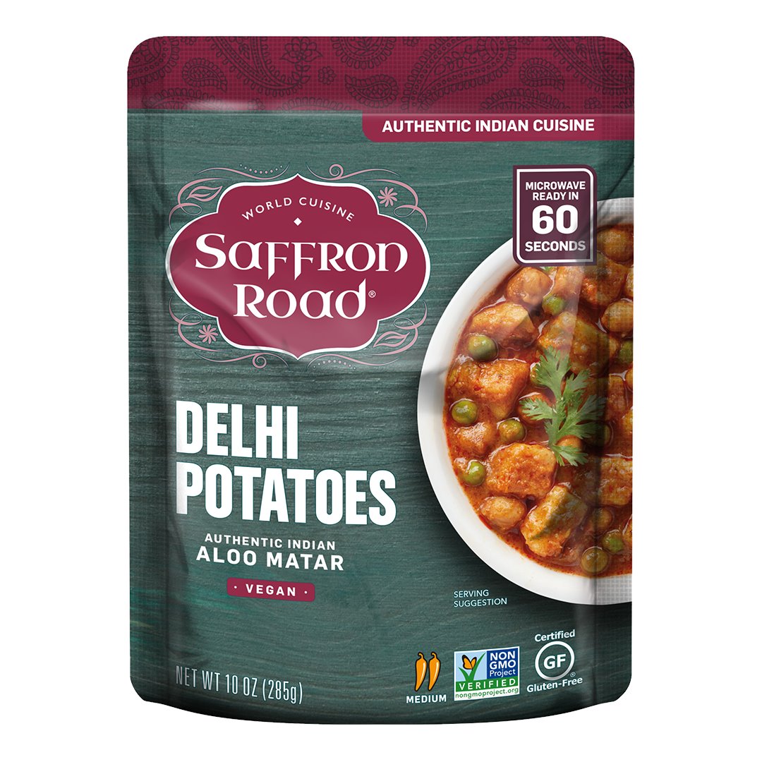 Chickpea Masala & Delhi Potatoes 4 Pack Ready To Eat Meals saffron-road-b2c 