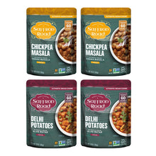 Load image into Gallery viewer, Chickpea Masala &amp; Delhi Potatoes 4 Pack Ready To Eat Meals saffron-road-b2c 
